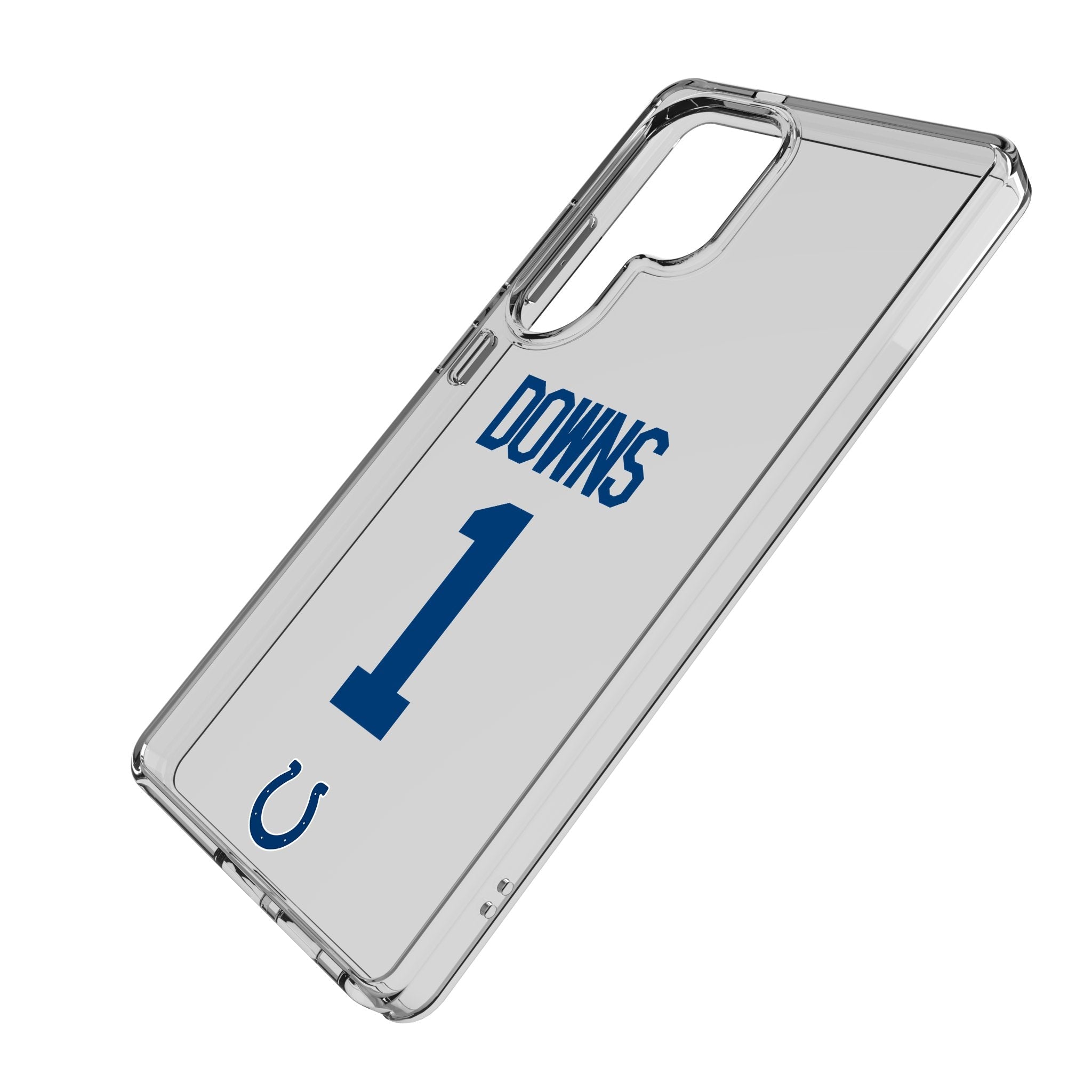 Josh Downs Indianapolis Colts 1 Game Tactic Clear Phone Case for Samsung Galaxy - Sports Gifts, Sports Memorabilia, Sports Collectibles, Fan Shop