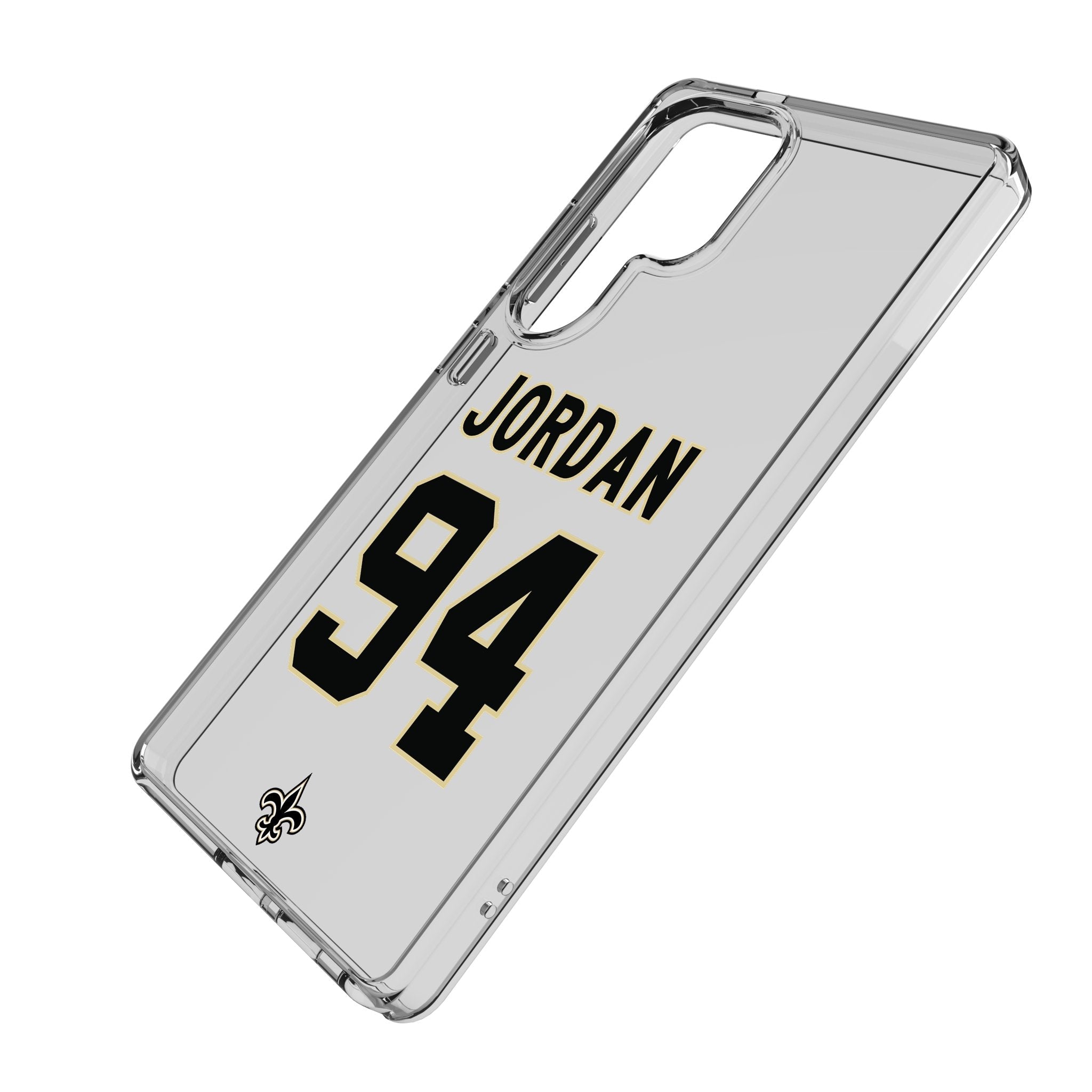 Cameron Jordan New Orleans Saints 94 Game Tactic Clear Phone Case for Samsung Galaxy - Sports Gifts, Sports Memorabilia, Sports Collectibles, Fan Shop