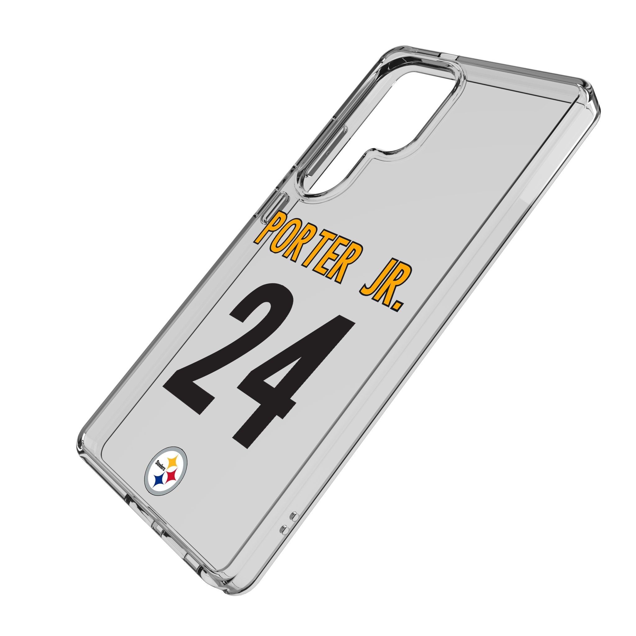 Joey Porter Jr. Pittsburgh Steelers 24 Game Tactic Clear Phone Case for Samsung Galaxy - Sports Gifts, Sports Memorabilia, Sports Collectibles, Fan Shop