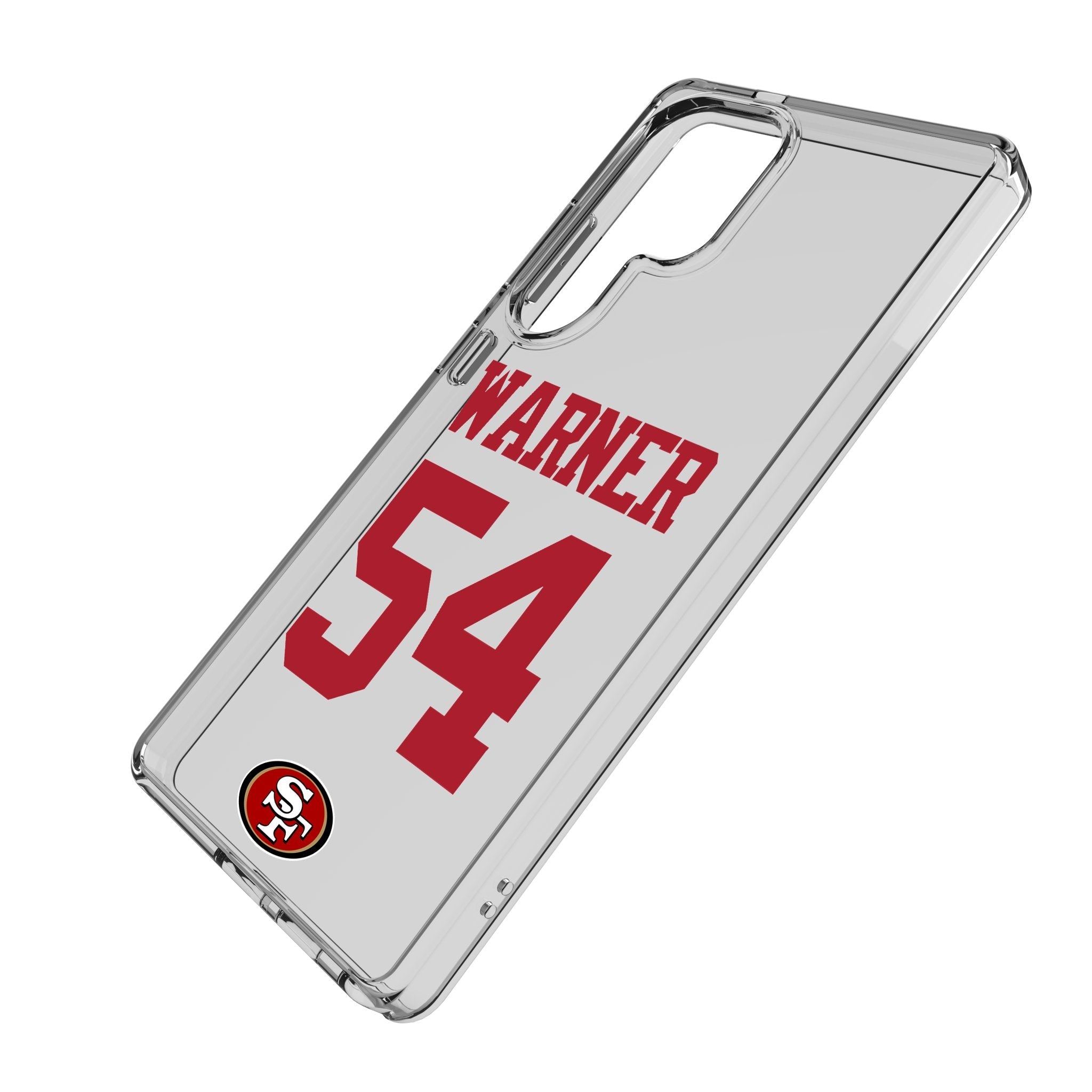 Fred Warner San Francisco 49ers 54 Game Tactic Clear Phone Case for Samsung Galaxy - Sports Gifts, Sports Memorabilia, Sports Collectibles, Fan Shop