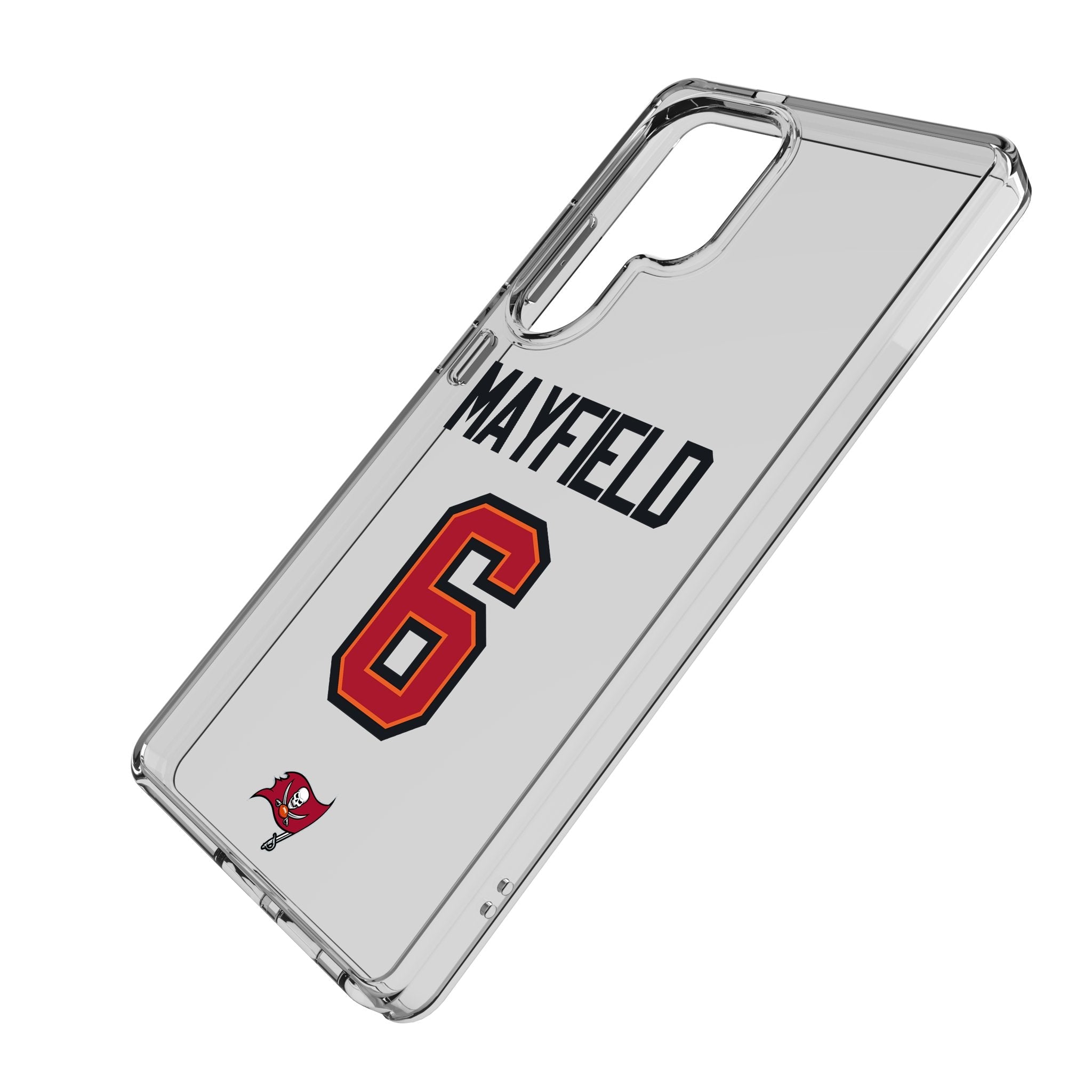 Baker Mayfield Tampa Bay Buccaneers 6 Game Tactic Clear Phone Case for Samsung Galaxy - Sports Gifts, Sports Memorabilia, Sports Collectibles, Fan Shop