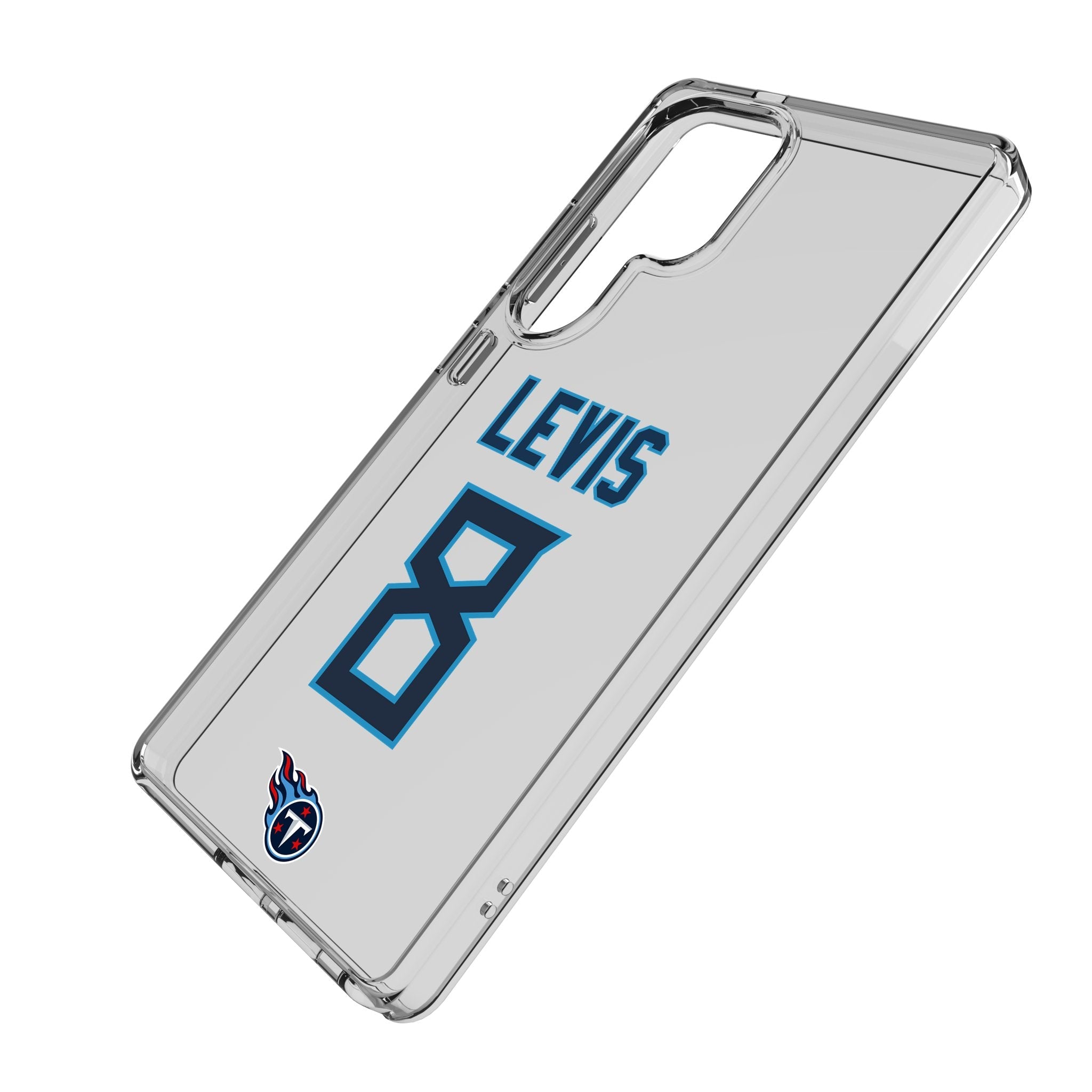 Will Levis Tennessee Titans 8 Game Tactic Clear Phone Case for Samsung Galaxy - Sports Gifts, Sports Memorabilia, Sports Collectibles, Fan Shop
