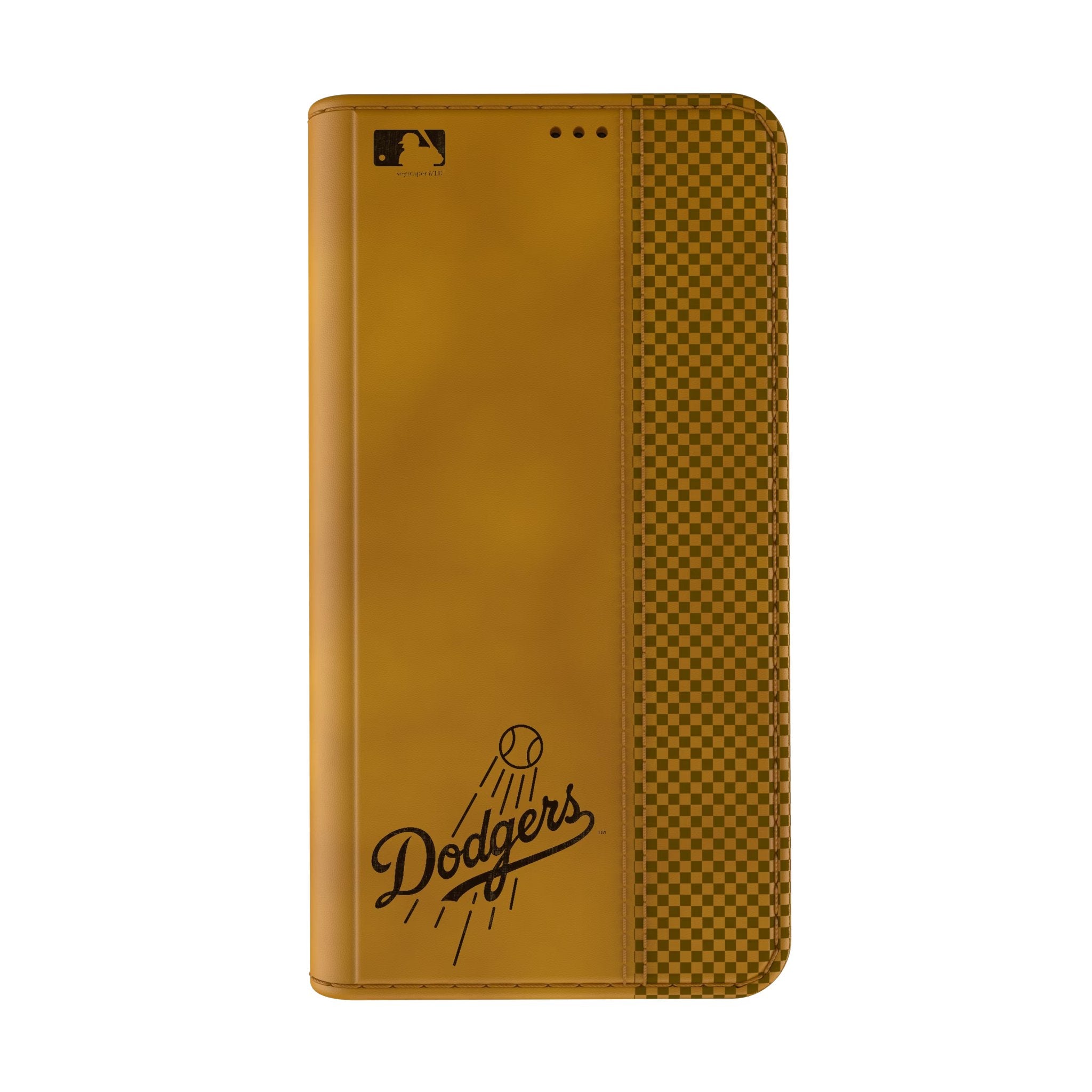 LA Dodgers Burn Folio Phone Case for Apple iPhone - Sports Gifts, Sports Memorabilia, Sports Collectibles, Fan Shop