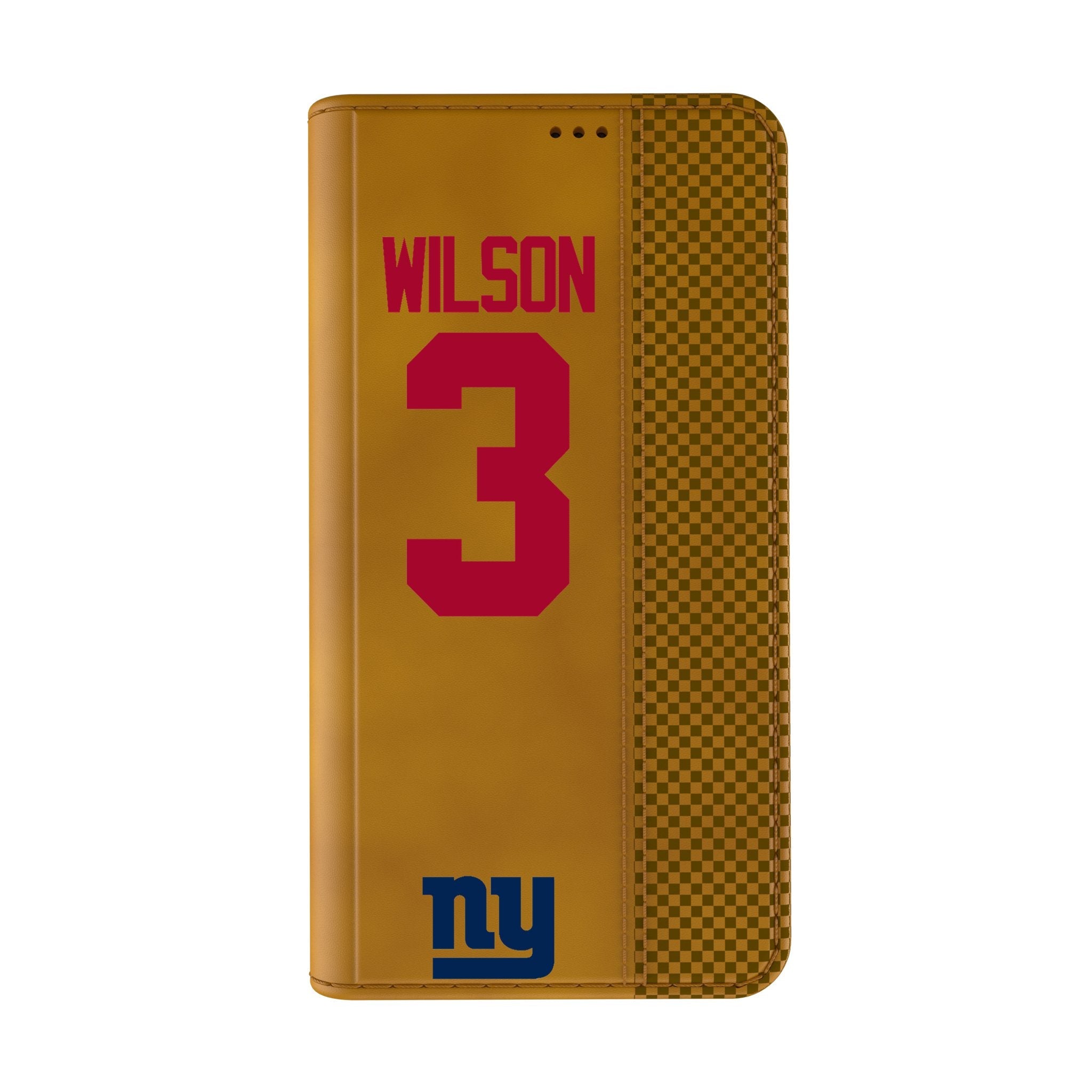 Russell Wilson New York Giants 3 Game Tactic Folio Phone Case for Apple iPhone - Sports Gifts, Sports Memorabilia, Sports Collectibles, Fan Shop