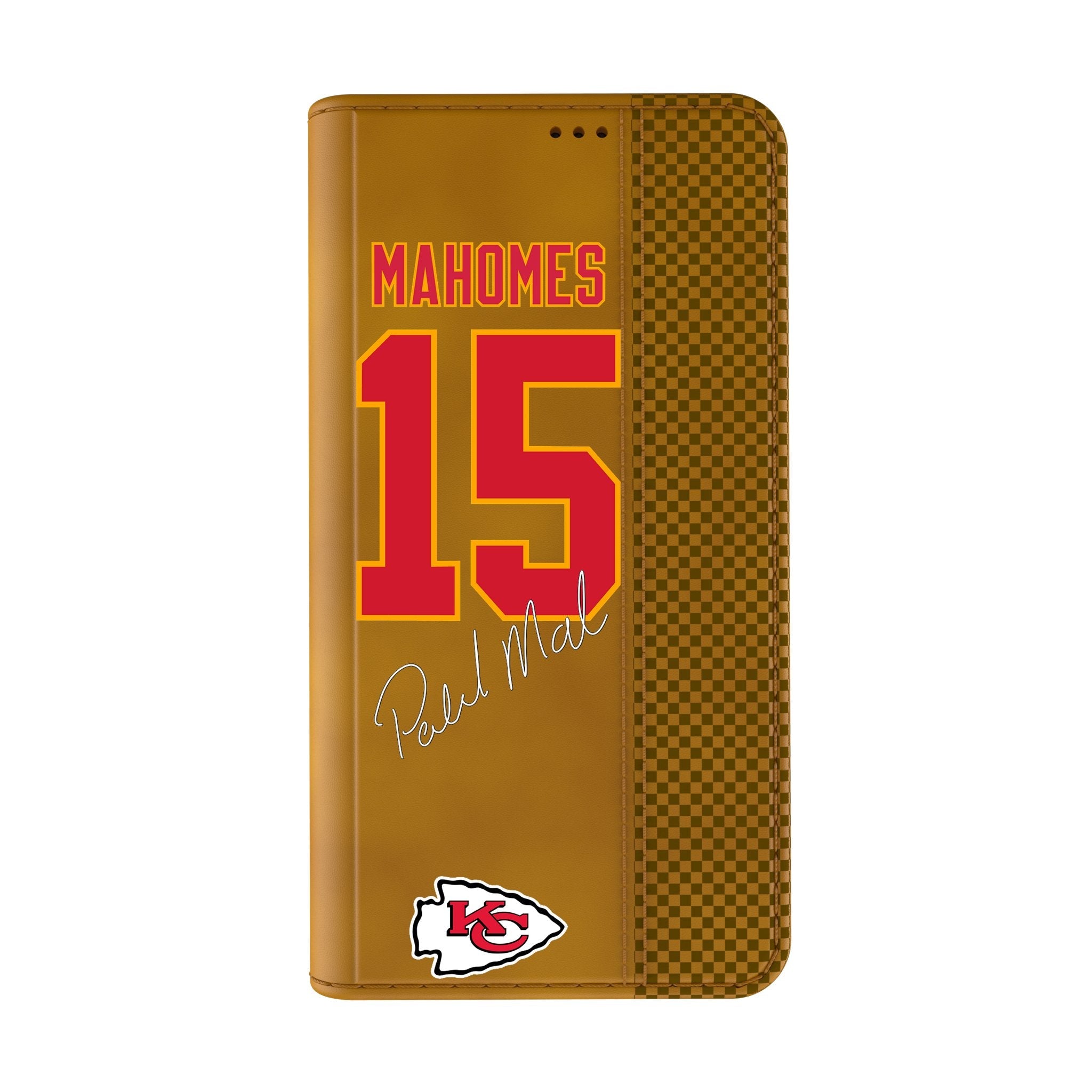 Patrick Mahomes Kansas City Chiefs 15 Game Tactic Folio Phone Case for Apple iPhone - Sports Gifts, Sports Memorabilia, Sports Collectibles, Fan Shop
