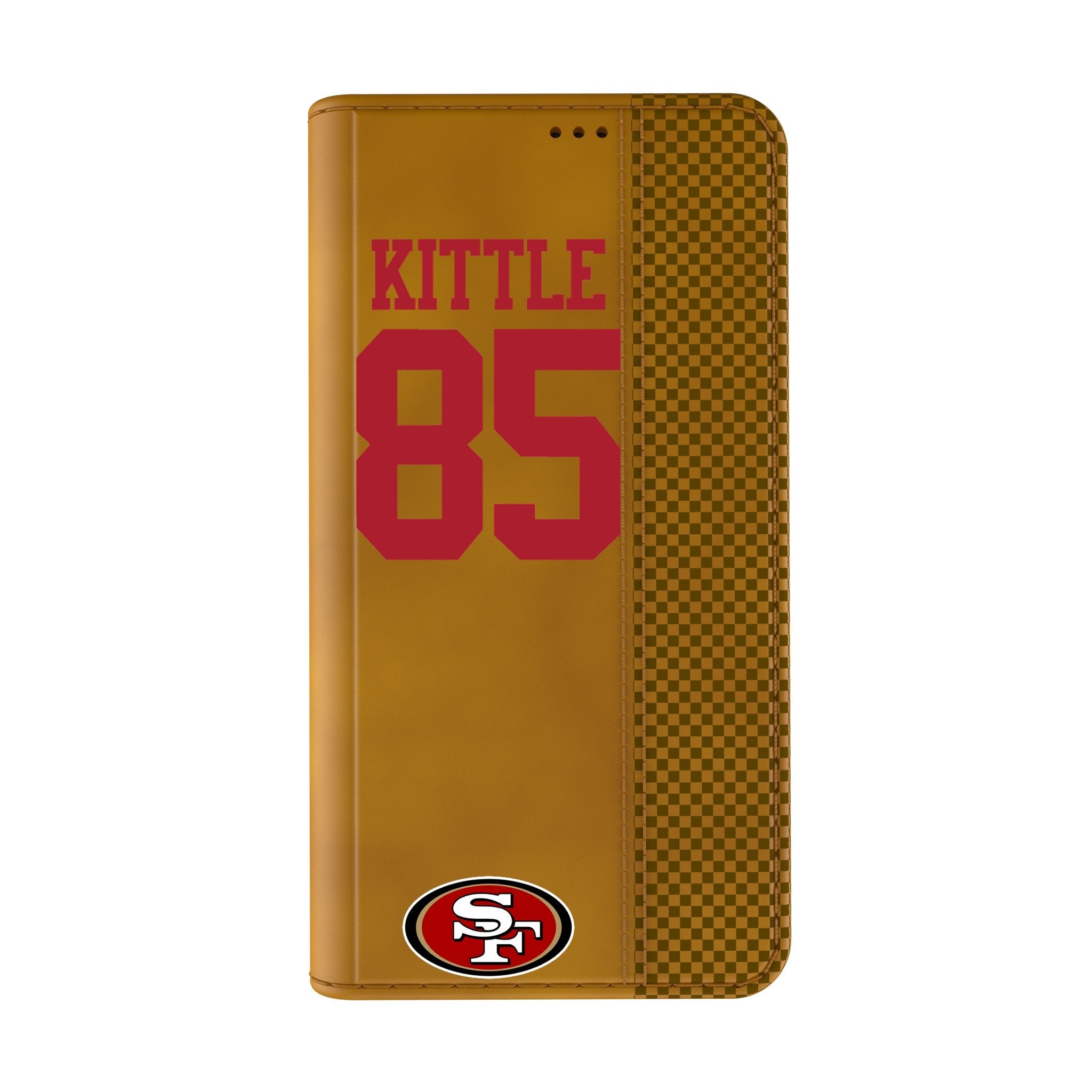 George Kittle San Francisco 49ers 85 Game Tactic Folio Phone Case for Apple iPhone - Sports Gifts, Sports Memorabilia, Sports Collectibles, Fan Shop