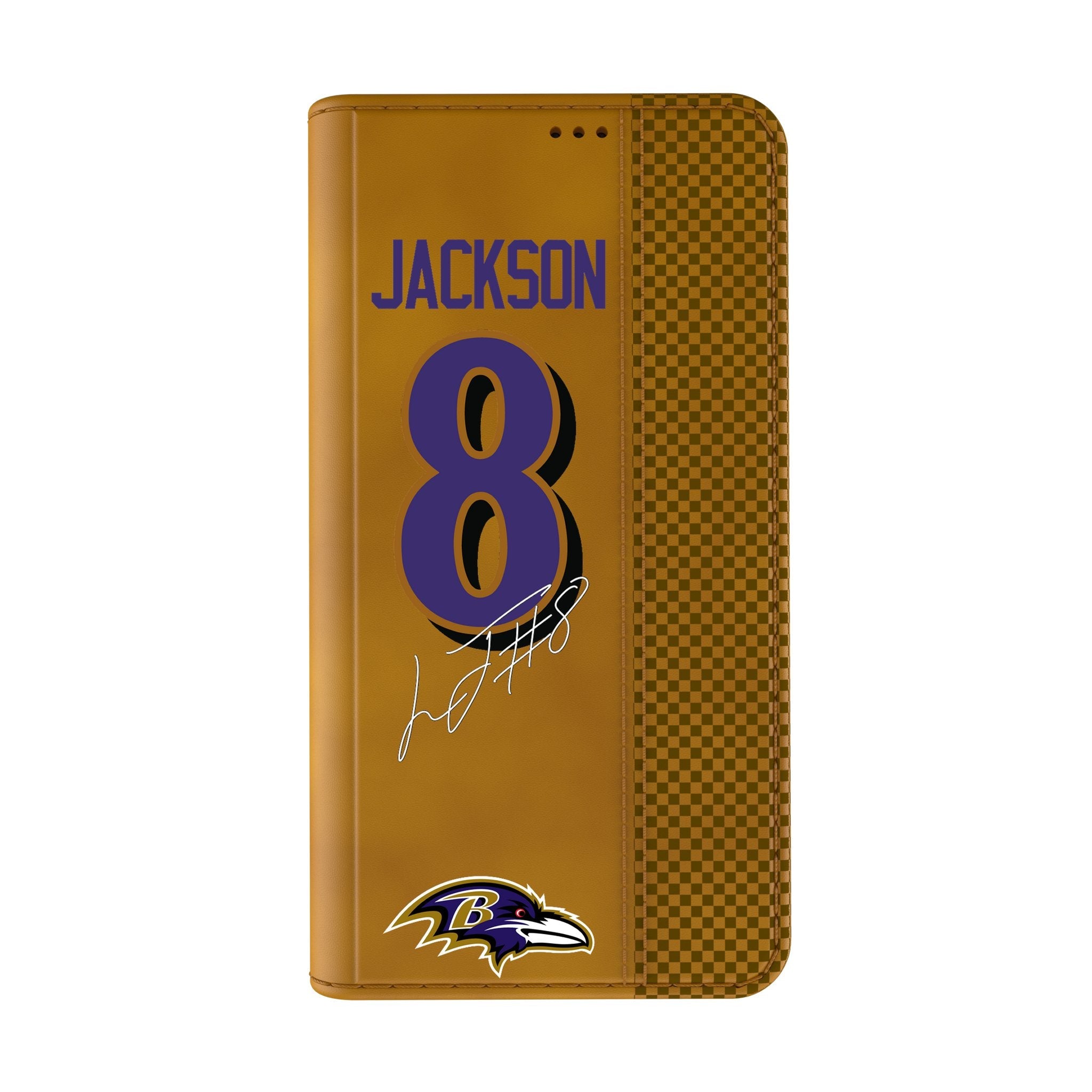 Lamar Jackson Baltimore Ravens 8 Game Tactic Folio Phone Case for Apple iPhone - Sports Gifts, Sports Memorabilia, Sports Collectibles, Fan Shop