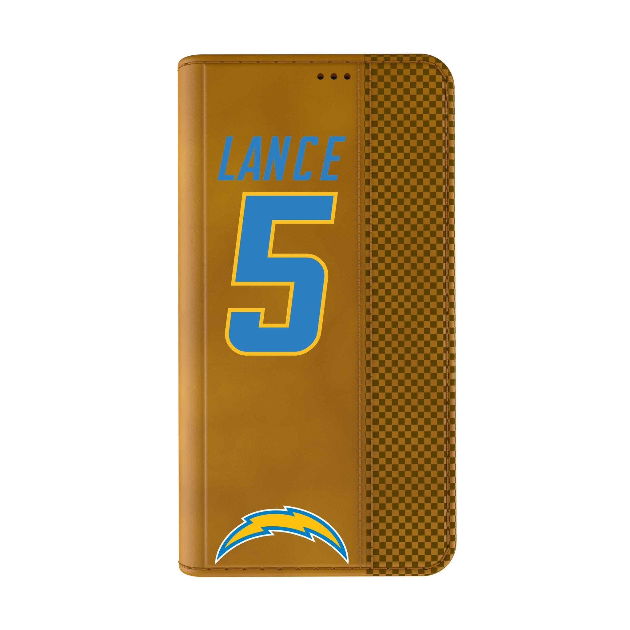 Trey Lance Los Angeles Chargers 5 Game Tactic Folio Phone Case for Apple iPhone - Sports Gifts, Sports Memorabilia, Sports Collectibles, Fan Shop