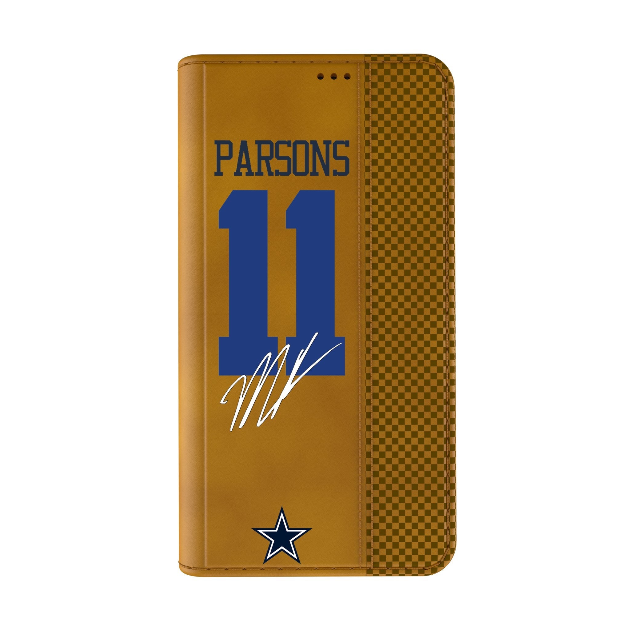 Micah Parsons Dallas Cowboys 11 Game Tactic Folio Phone Case for Apple iPhone - Sports Gifts, Sports Memorabilia, Sports Collectibles, Fan Shop