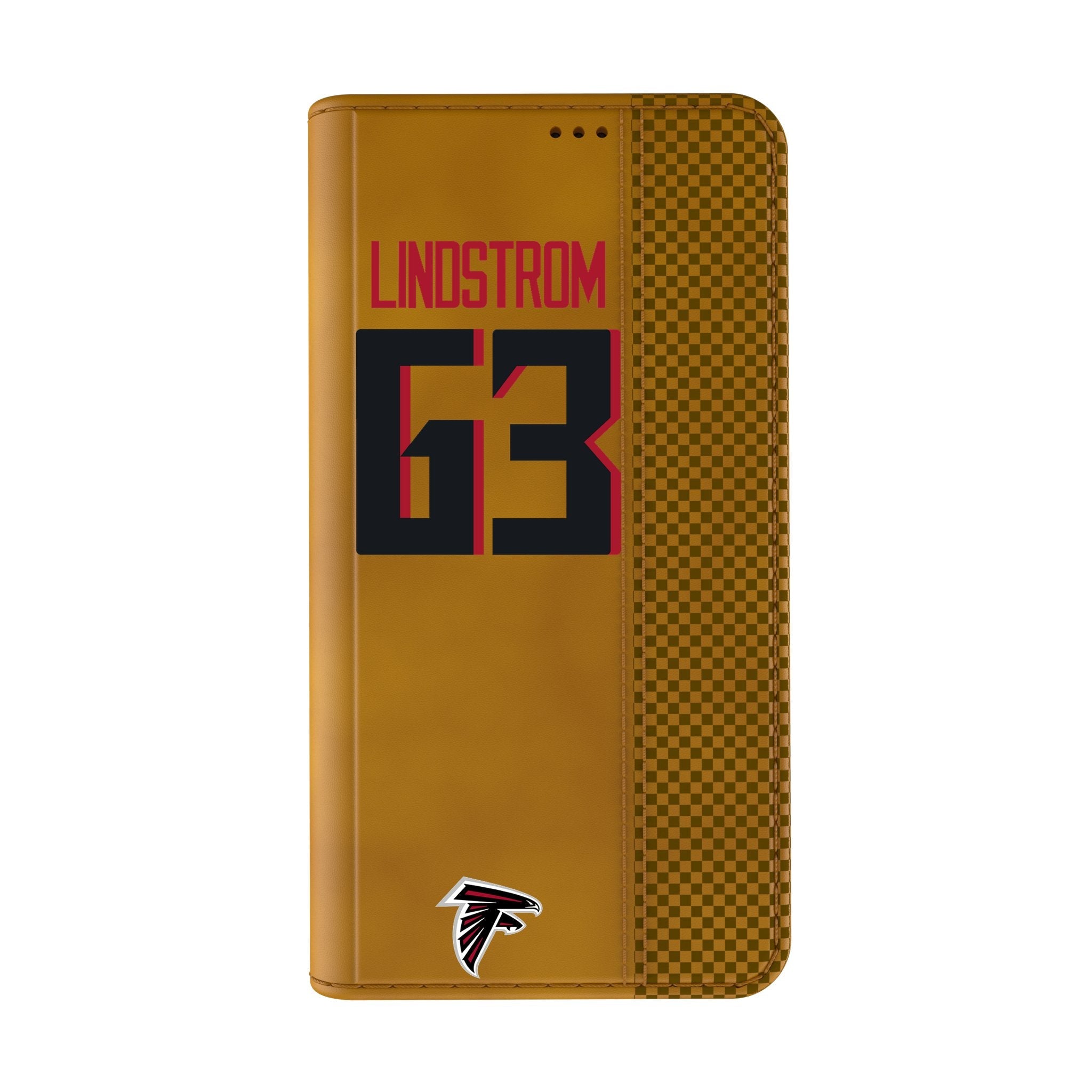Chris Lindstrom Atlanta Falcons 63 Game Tactic Folio Phone Case for Apple iPhone - Sports Gifts, Sports Memorabilia, Sports Collectibles, Fan Shop