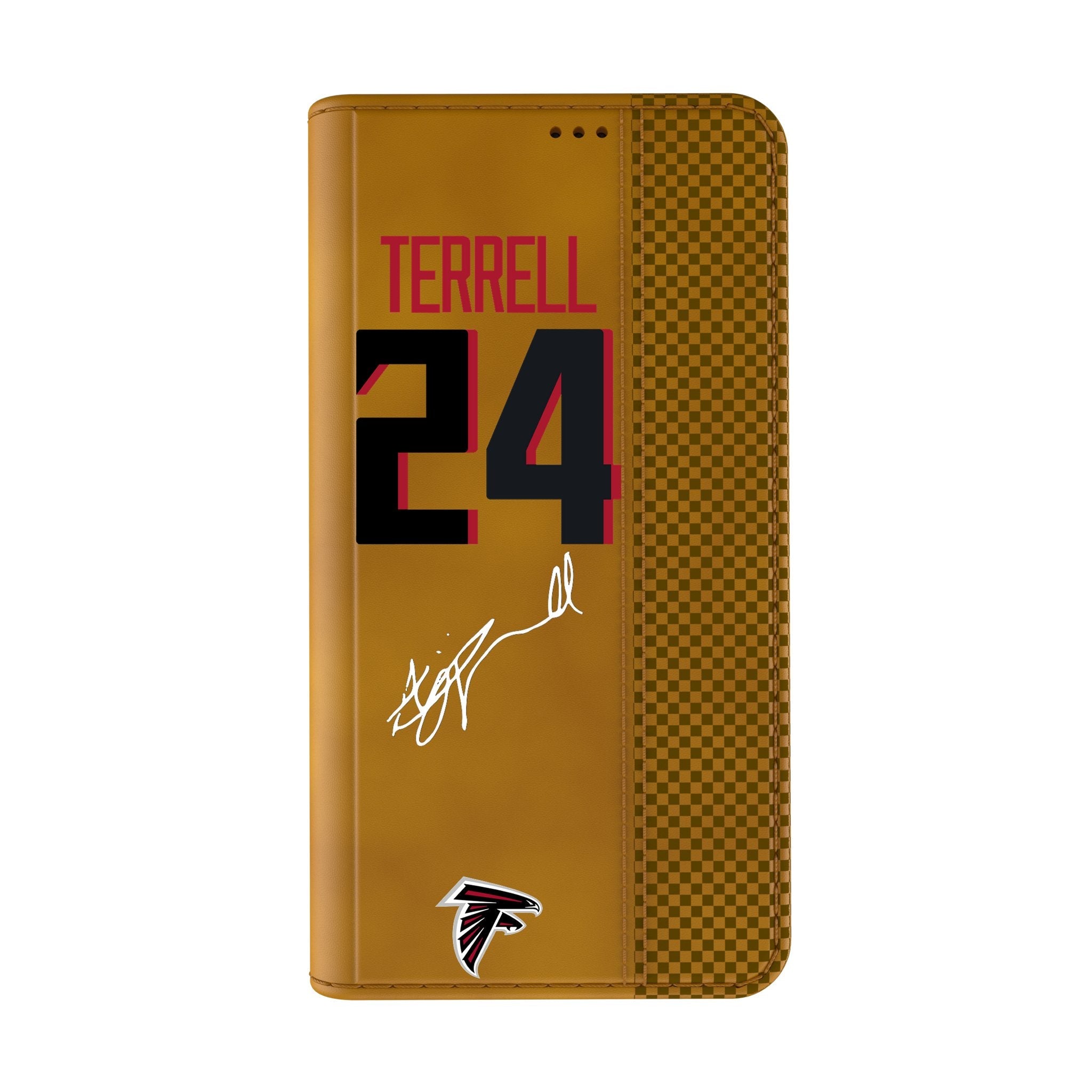 A.J. Terrell Atlanta Falcons 24 Game Tactic Folio Phone Case for Apple iPhone - Sports Gifts, Sports Memorabilia, Sports Collectibles, Fan Shop