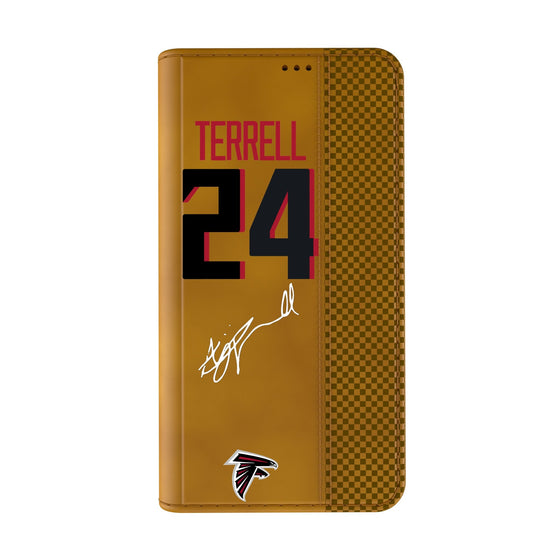 A.J. Terrell Atlanta Falcons 24 Game Tactic Folio Phone Case for Apple iPhone - Sports Gifts, Sports Memorabilia, Sports Collectibles, Fan Shop