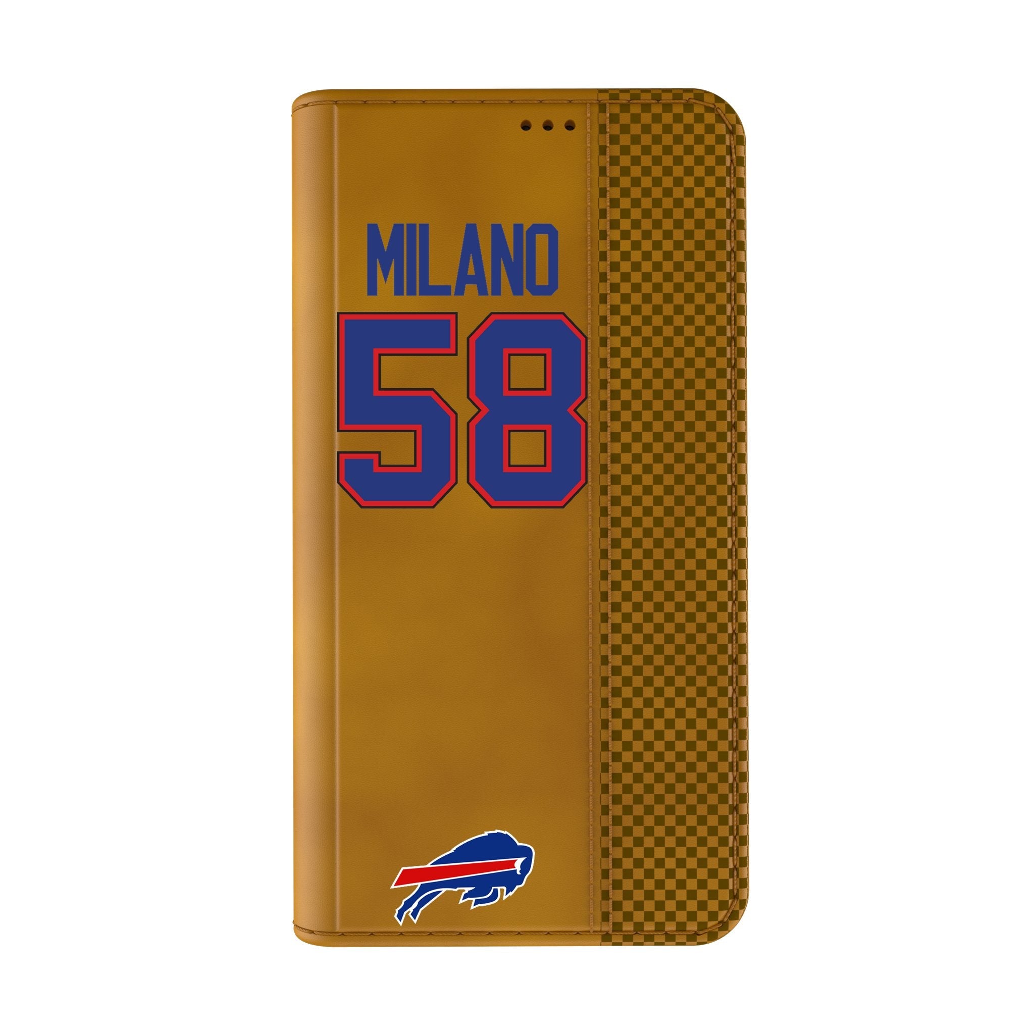 Matt Milano Buffalo Bills 58 Game Tactic Folio Phone Case for Apple iPhone - Sports Gifts, Sports Memorabilia, Sports Collectibles, Fan Shop