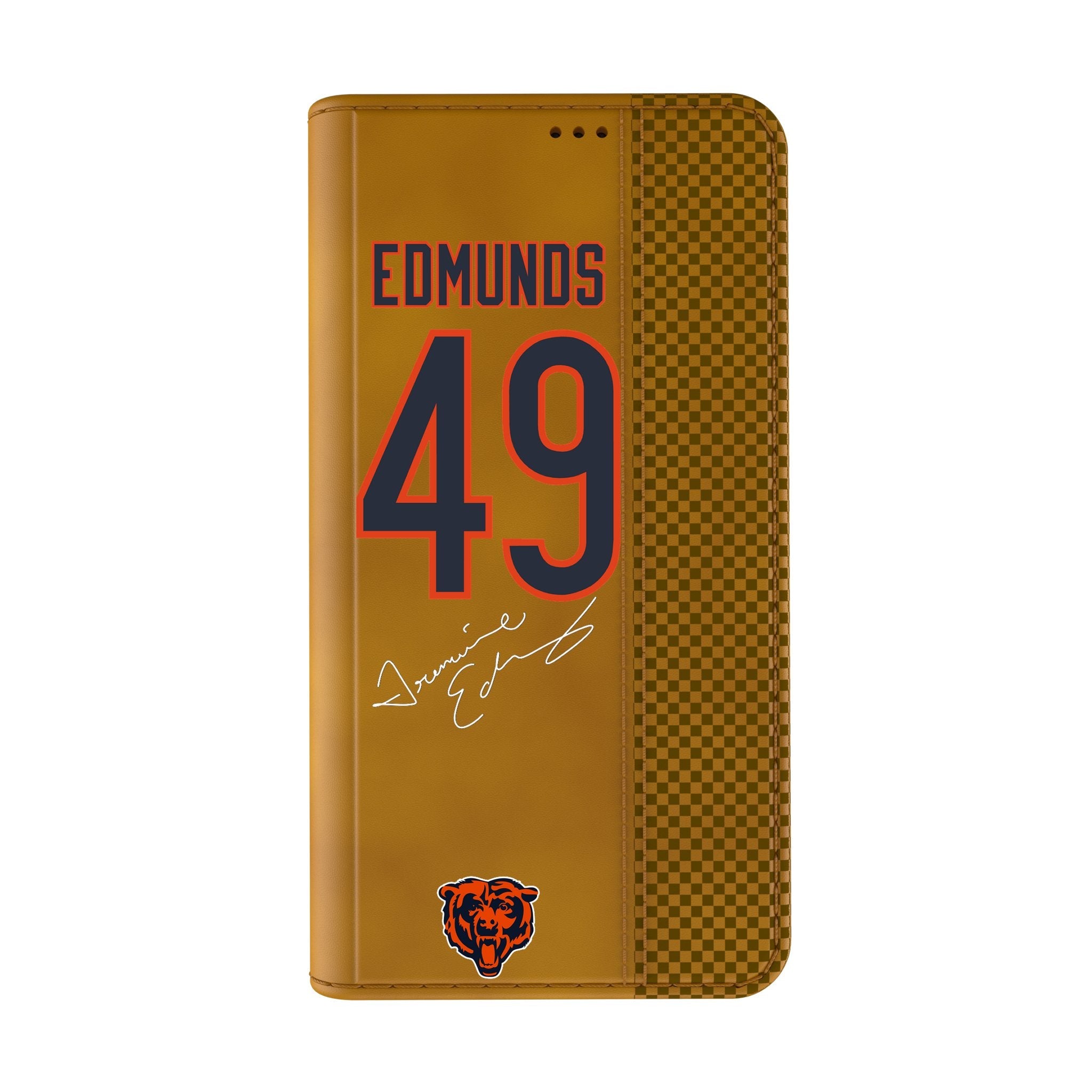 Tremaine Edmunds Chicago Bears 49 Game Tactic Folio Phone Case for Apple iPhone - Sports Gifts, Sports Memorabilia, Sports Collectibles, Fan Shop