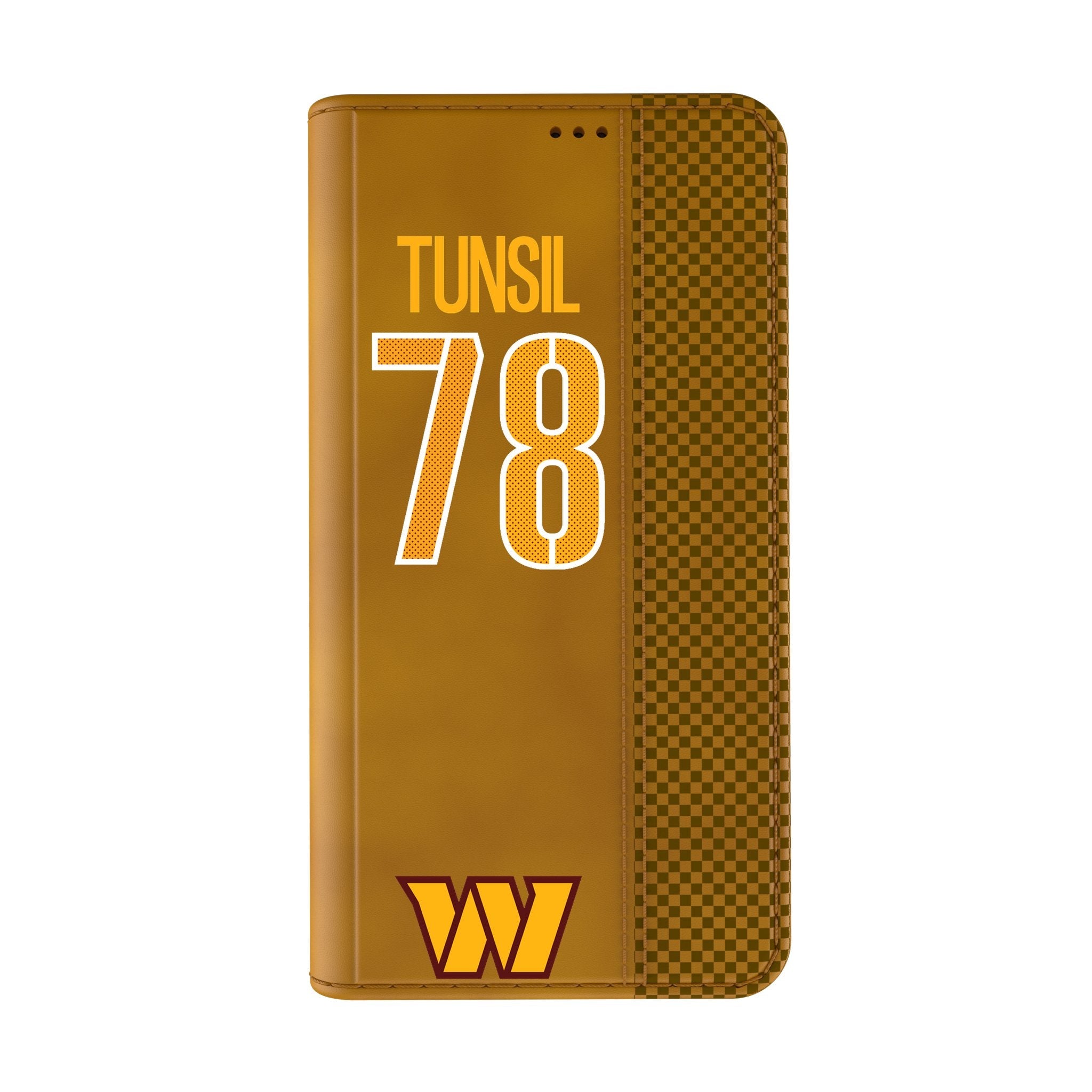 Laremy Tunsil Washington Commanders 78 Game Tactic Folio Phone Case for Apple iPhone - Sports Gifts, Sports Memorabilia, Sports Collectibles, Fan Shop