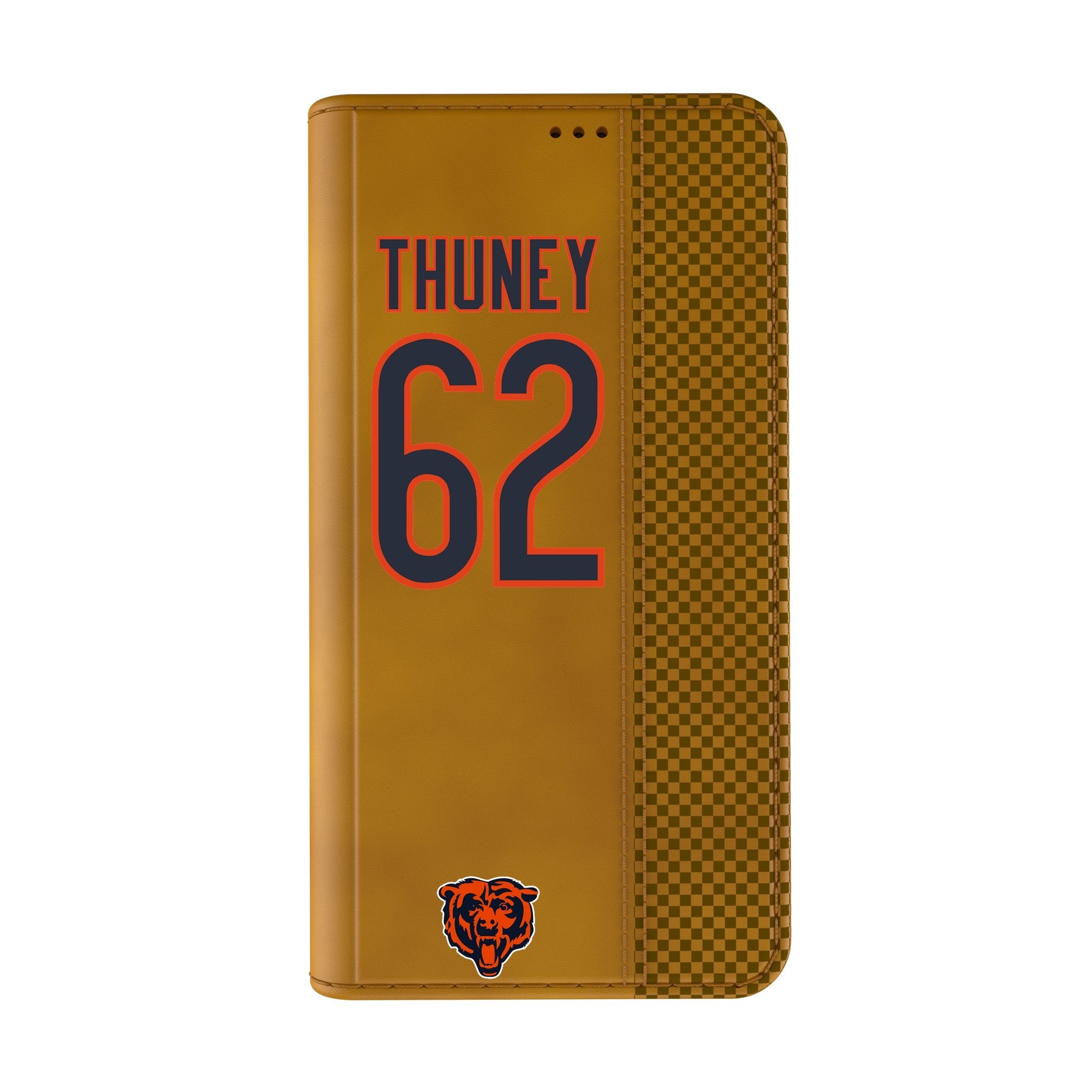 Joe Thuney Chicago Bears 62 Game Tactic Folio Phone Case for Apple iPhone - Sports Gifts, Sports Memorabilia, Sports Collectibles, Fan Shop