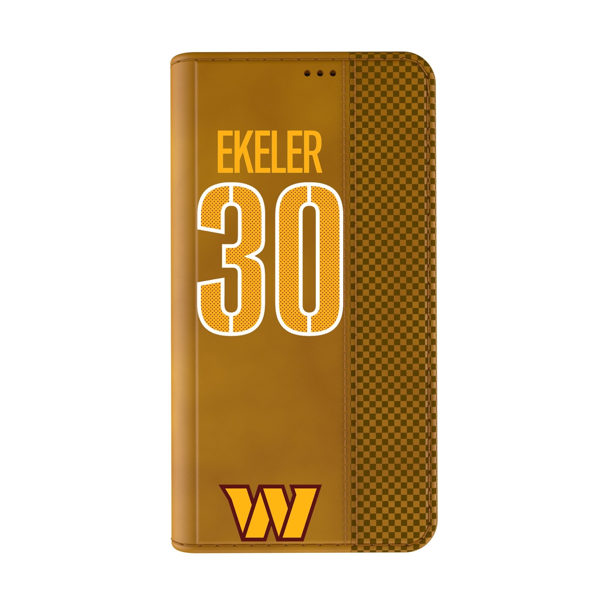 Austin Ekeler Washington Commanders 30 Game Tactic Folio Phone Case for Apple iPhone - Sports Gifts, Sports Memorabilia, Sports Collectibles, Fan Shop