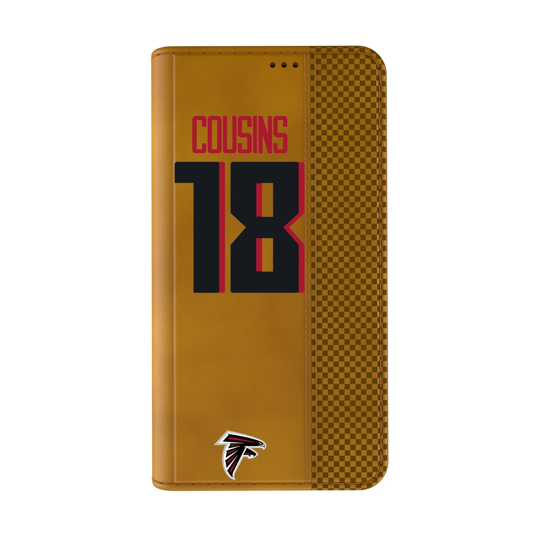 Kirk Cousins Atlanta Falcons 18 Game Tactic Folio Phone Case for Apple iPhone - Sports Gifts, Sports Memorabilia, Sports Collectibles, Fan Shop