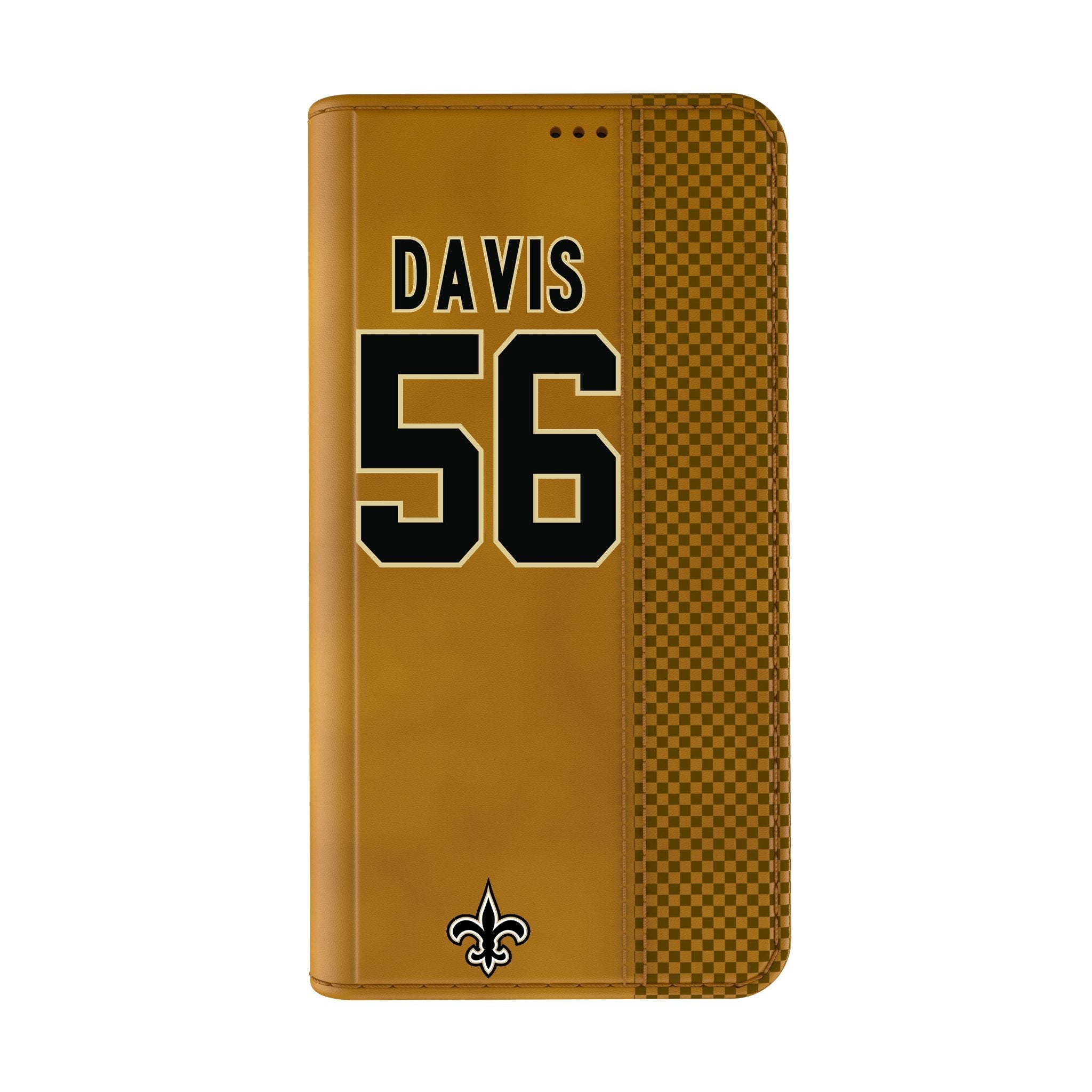 Demario Davis New Orleans Saints 56 Game Tactic Folio Phone Case for Apple iPhone - Sports Gifts, Sports Memorabilia, Sports Collectibles, Fan Shop