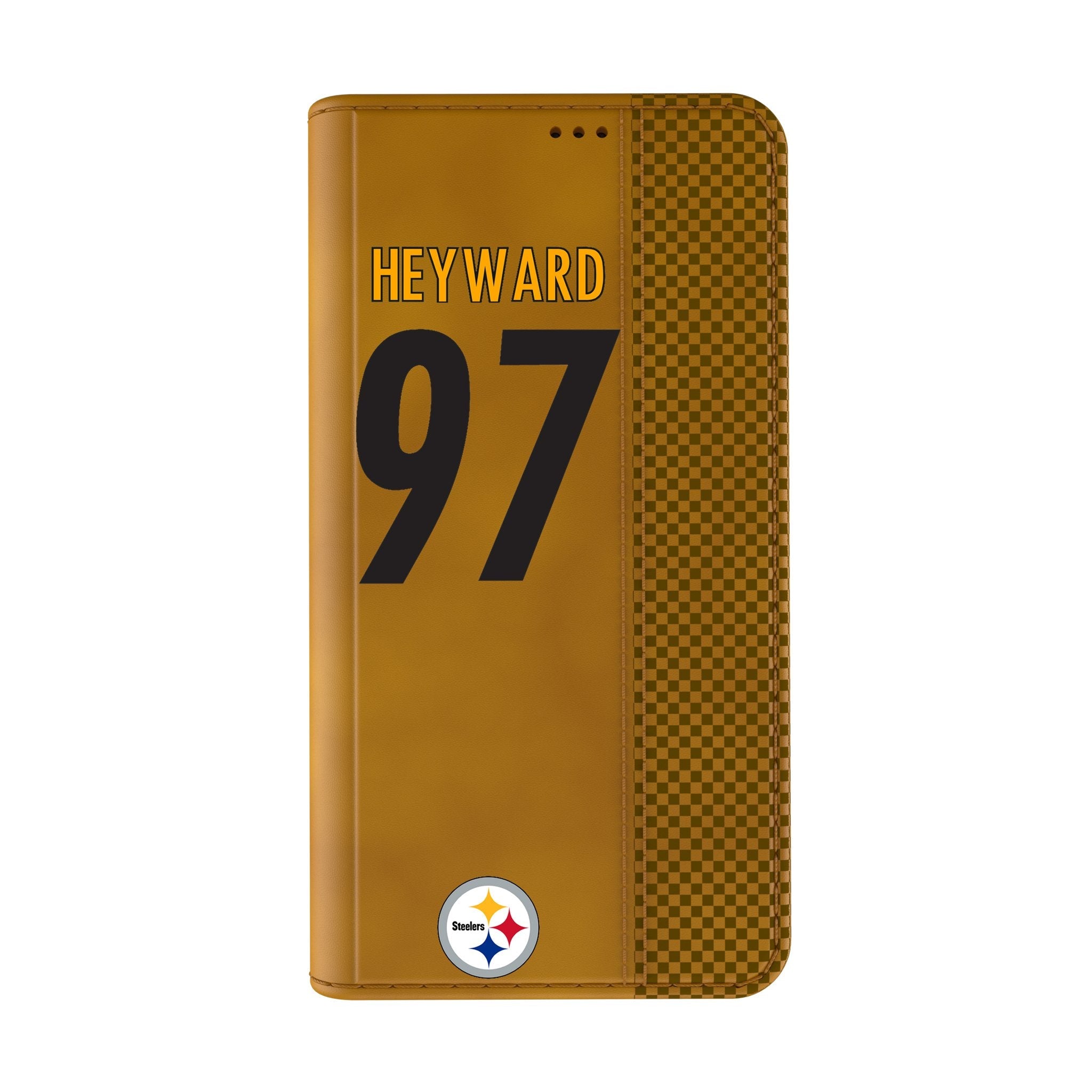 Cameron Heyward Pittsburgh Steelers 97 Game Tactic Folio Phone Case for Apple iPhone - Sports Gifts, Sports Memorabilia, Sports Collectibles, Fan Shop
