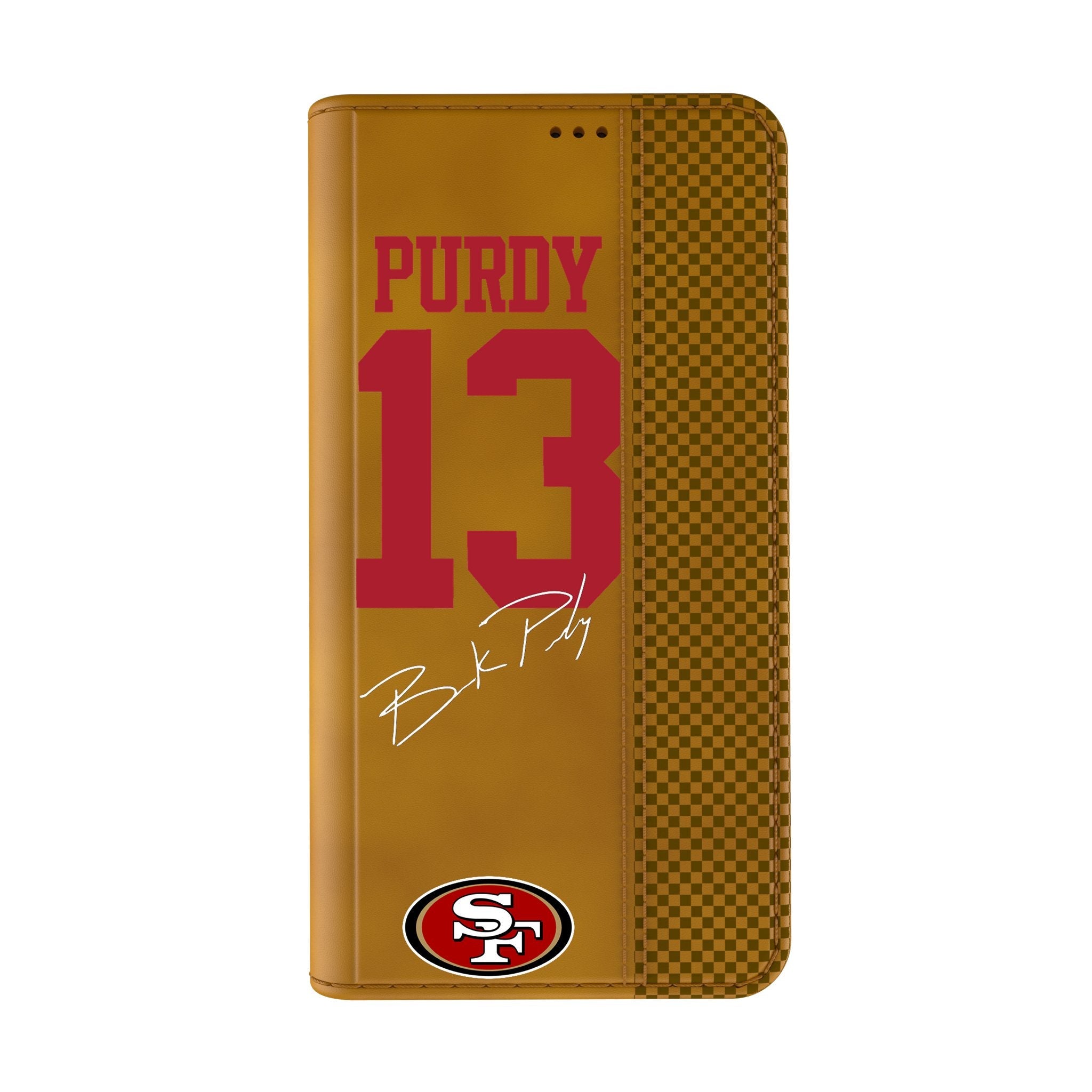 Brock Purdy San Francisco 49ers 13 Game Tactic Folio Phone Case for Apple iPhone - Sports Gifts, Sports Memorabilia, Sports Collectibles, Fan Shop