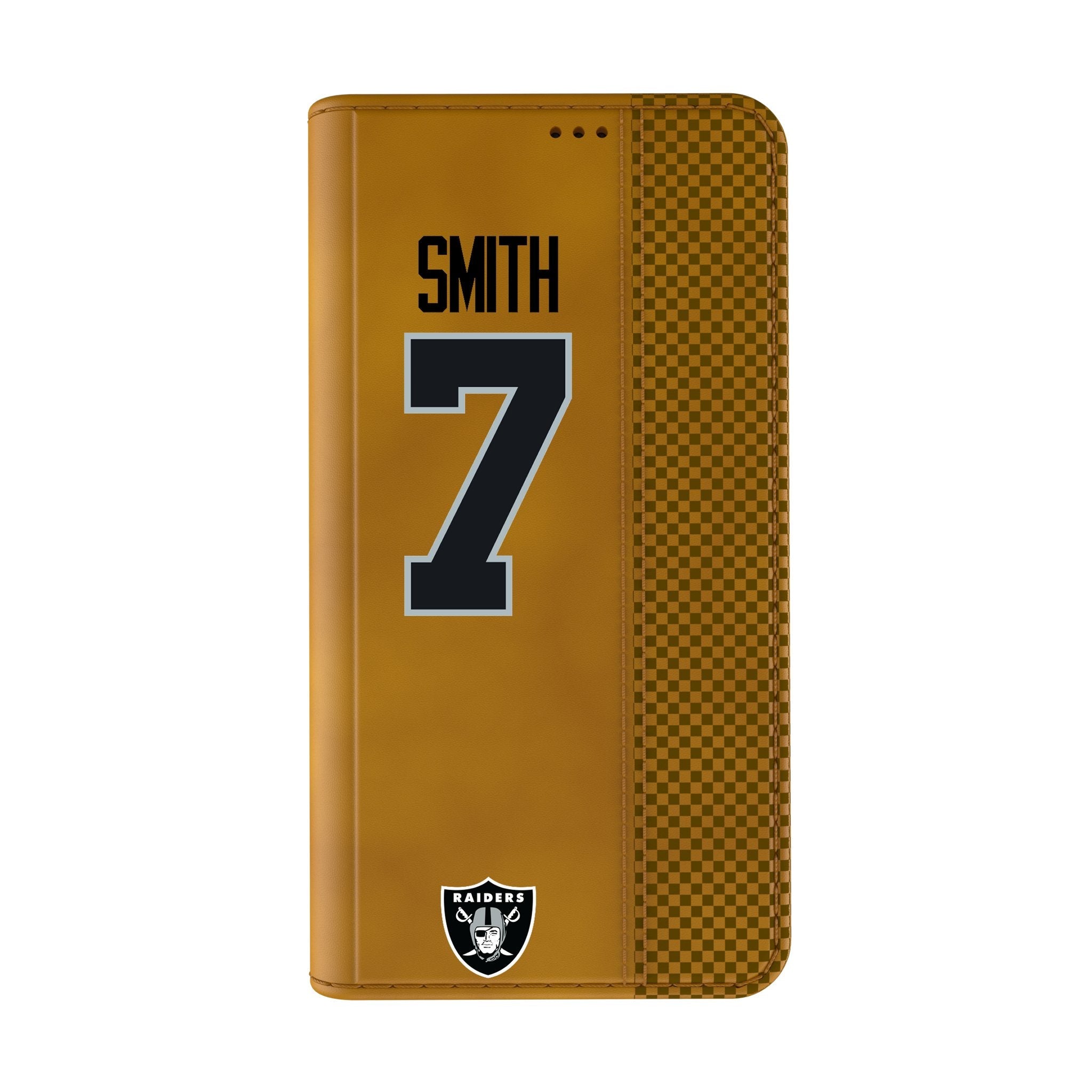 Geno Smith Las Vegas Raiders 7 Game Tactic Folio Phone Case for Apple iPhone - Sports Gifts, Sports Memorabilia, Sports Collectibles, Fan Shop