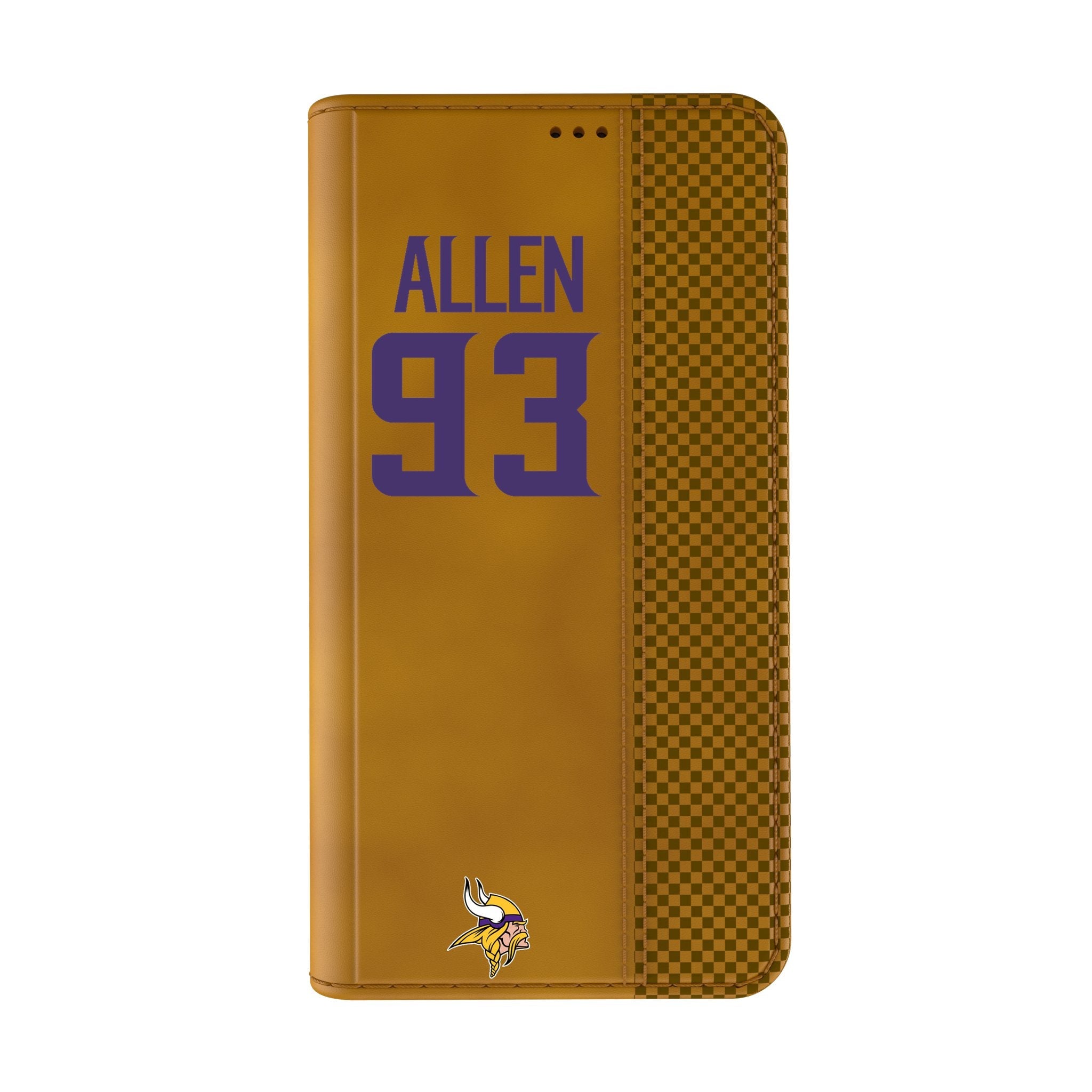 Jonathan Allen Minnesota Vikings 93 Game Tactic Folio Phone Case for Apple iPhone - Sports Gifts, Sports Memorabilia, Sports Collectibles, Fan Shop