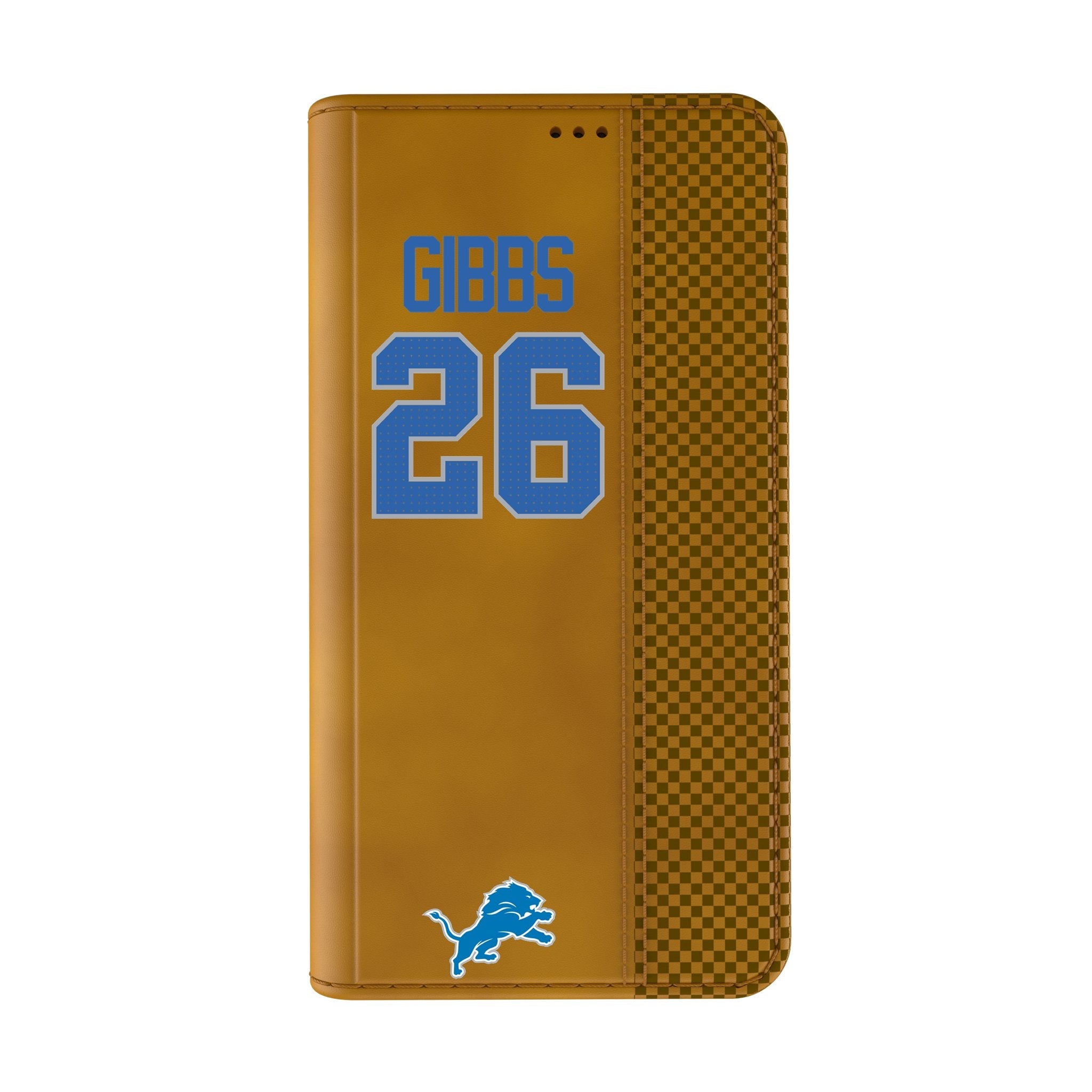 Jahmyr Gibbs Detroit Lions 26 Game Tactic Folio Phone Case for Apple iPhone - Sports Gifts, Sports Memorabilia, Sports Collectibles, Fan Shop