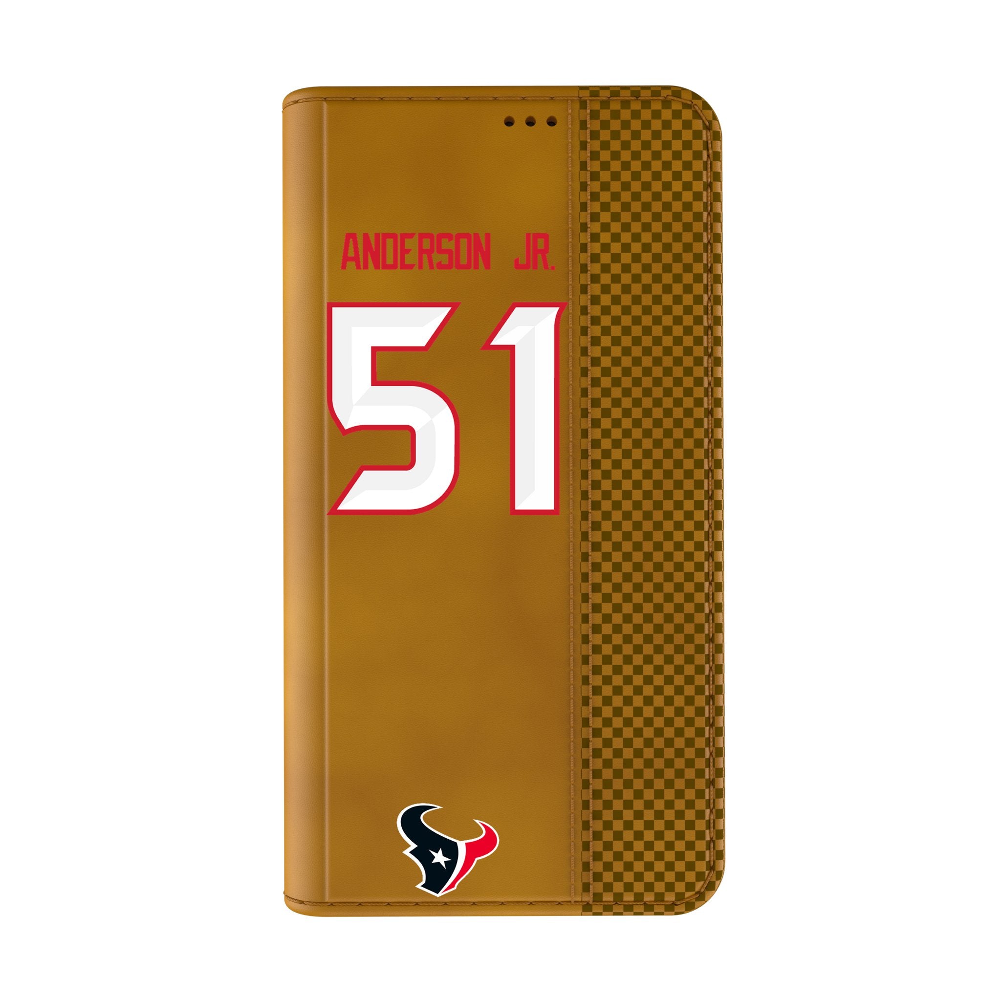 Will Anderson Jr. Houston Texans 51 Game Tactic Folio Phone Case for Apple iPhone - Sports Gifts, Sports Memorabilia, Sports Collectibles, Fan Shop