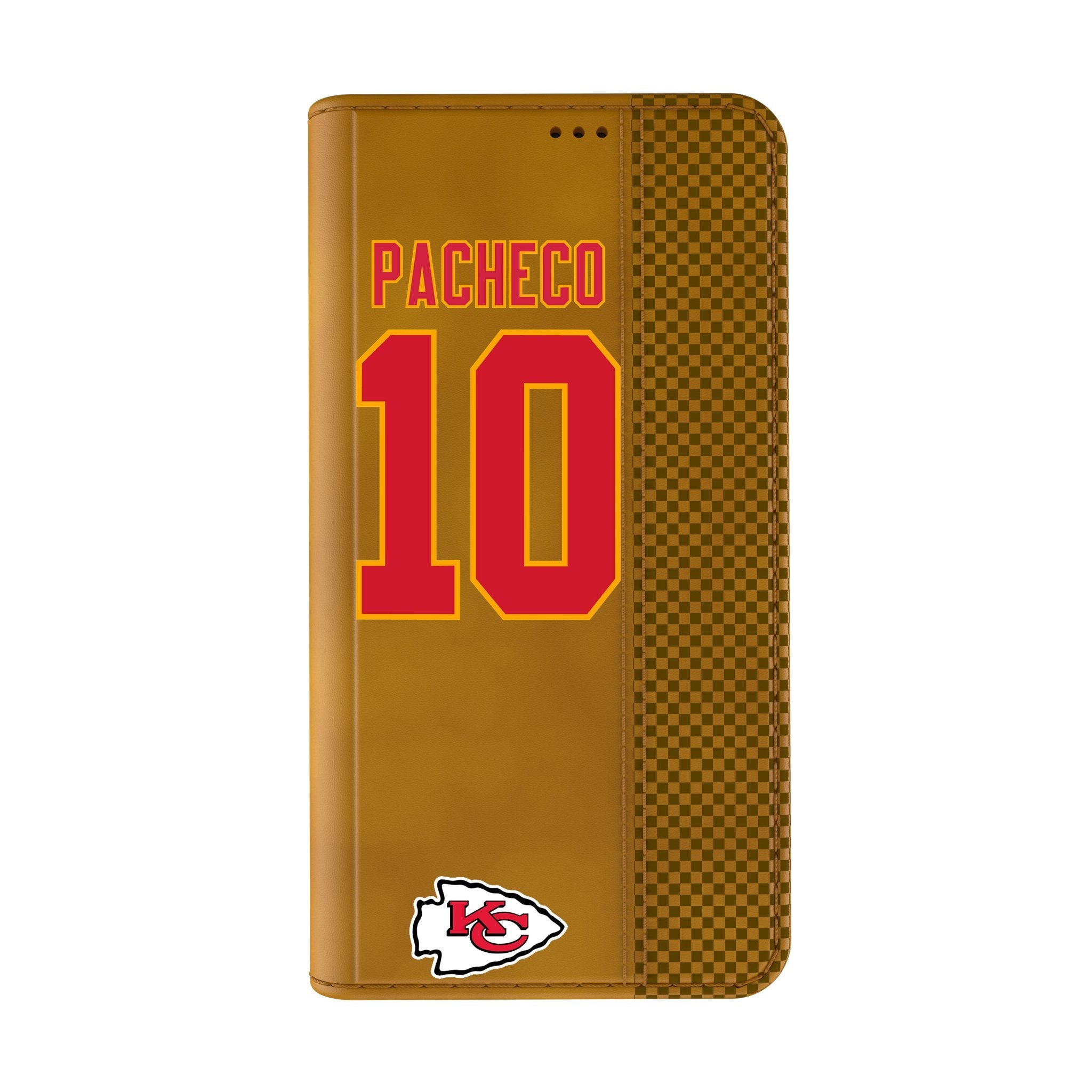 Isiah Pacheco Kansas City Chiefs 10 Game Tactic Folio Phone Case for Apple iPhone - Sports Gifts, Sports Memorabilia, Sports Collectibles, Fan Shop