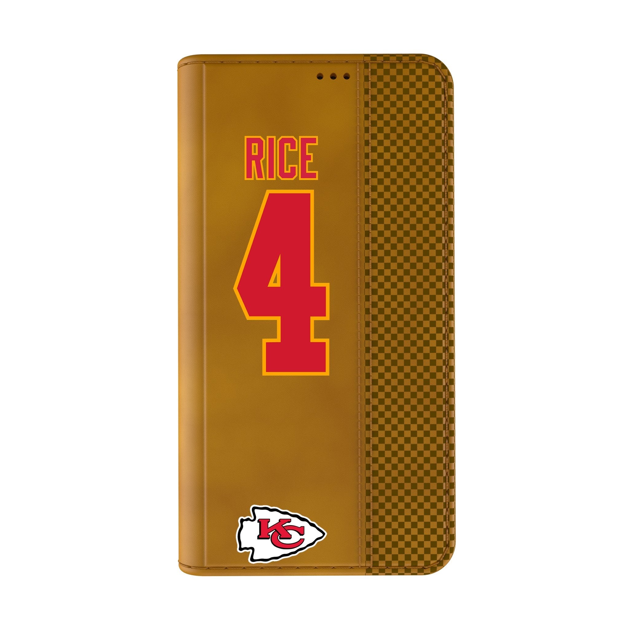 Rashee Rice Kansas City Chiefs 4 Game Tactic Folio Phone Case for Apple iPhone - Sports Gifts, Sports Memorabilia, Sports Collectibles, Fan Shop