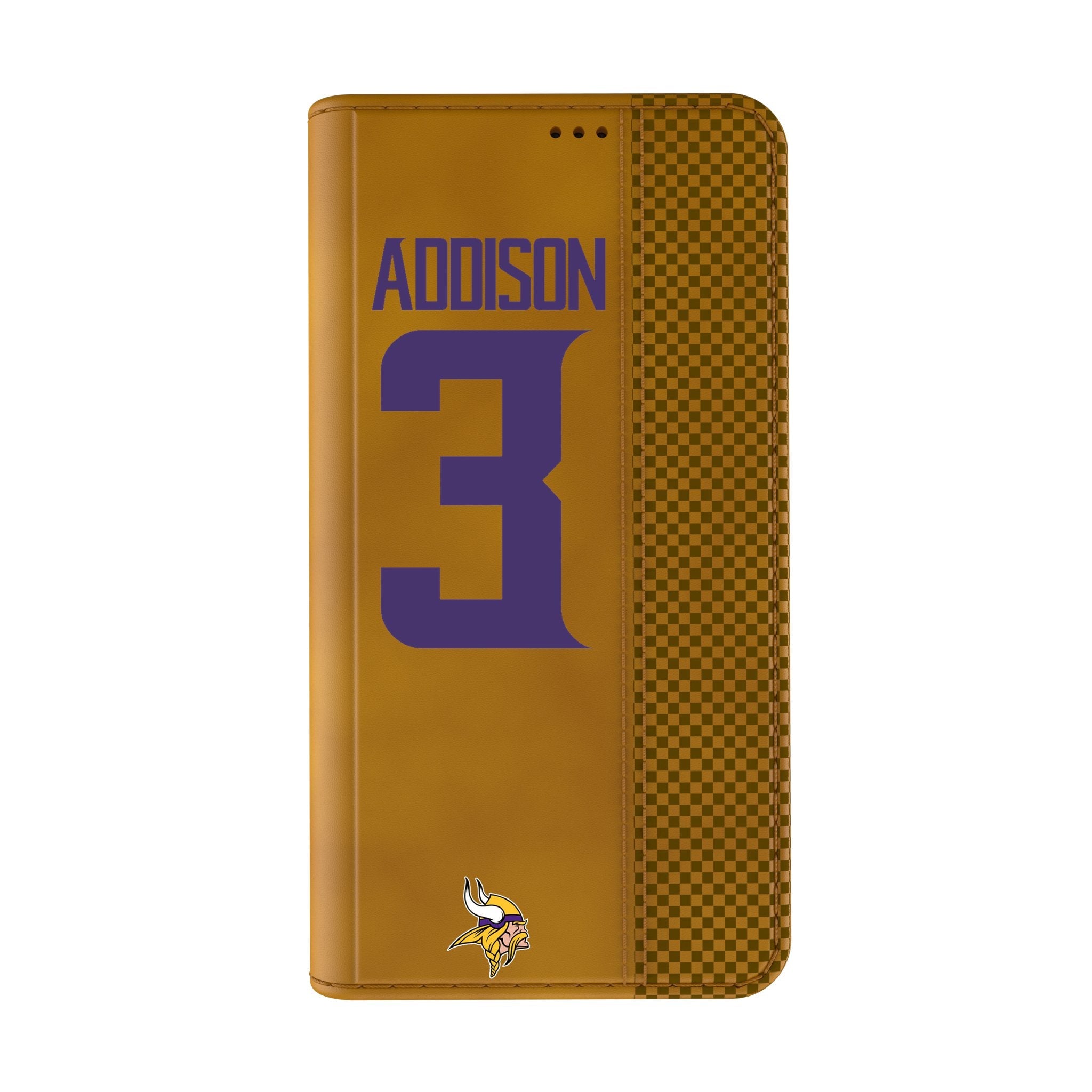 Jordan Addison Minnesota Vikings 3 Game Tactic Folio Phone Case for Apple iPhone - Sports Gifts, Sports Memorabilia, Sports Collectibles, Fan Shop