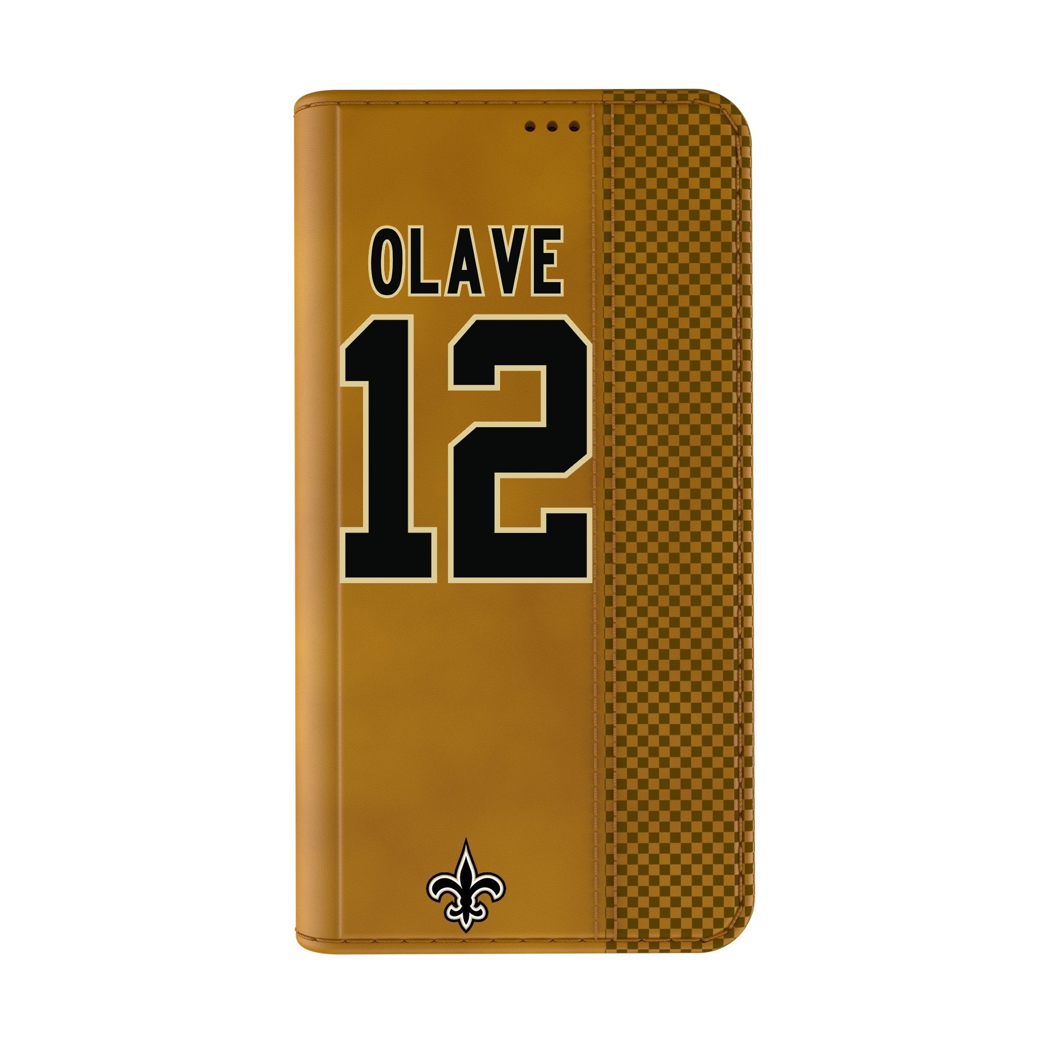 Chris Olave New Orleans Saints 12 Game Tactic Folio Phone Case for Apple iPhone - Sports Gifts, Sports Memorabilia, Sports Collectibles, Fan Shop