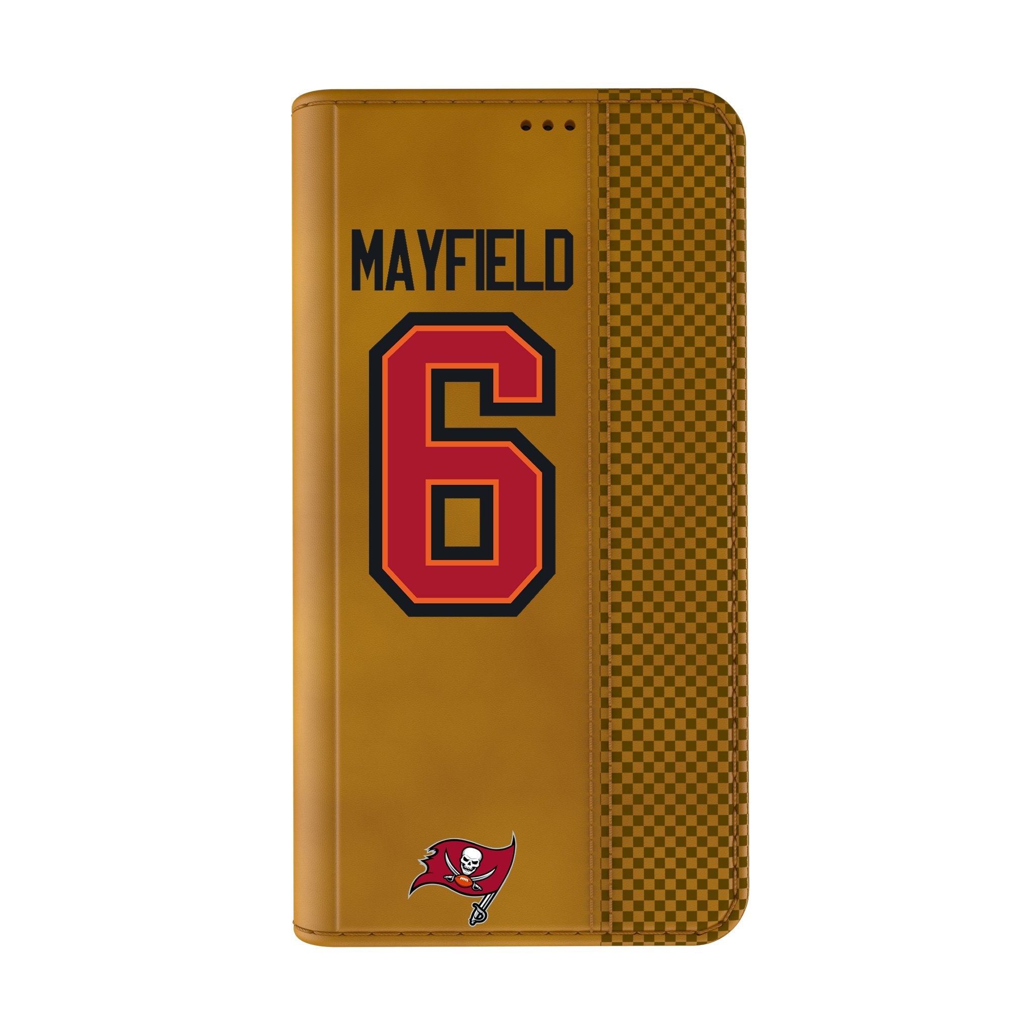 Baker Mayfield Tampa Bay Buccaneers 6 Game Tactic Folio Phone Case for Apple iPhone - Sports Gifts, Sports Memorabilia, Sports Collectibles, Fan Shop