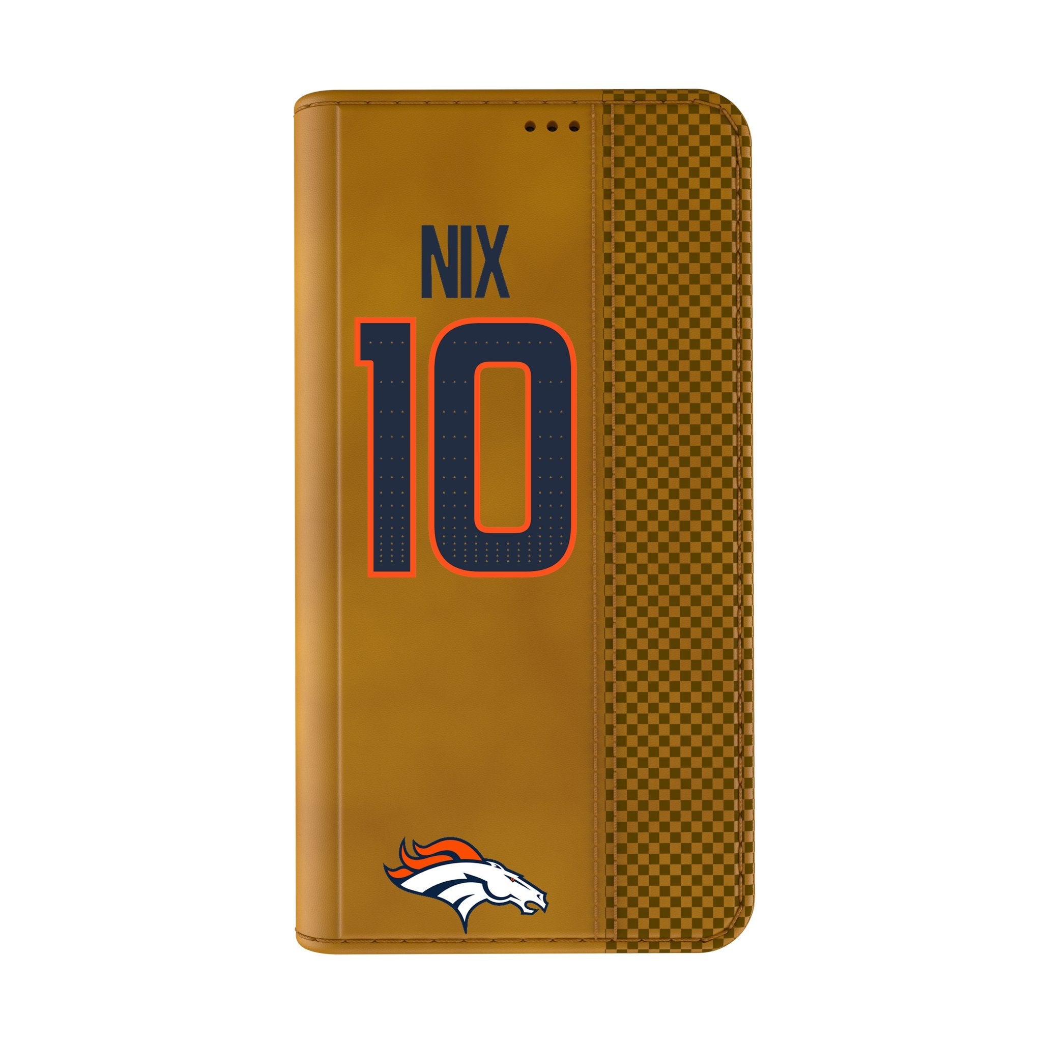 Bo Nix Denver Broncos 10 Game Tactic Folio Phone Case for Apple iPhone - Sports Gifts, Sports Memorabilia, Sports Collectibles, Fan Shop