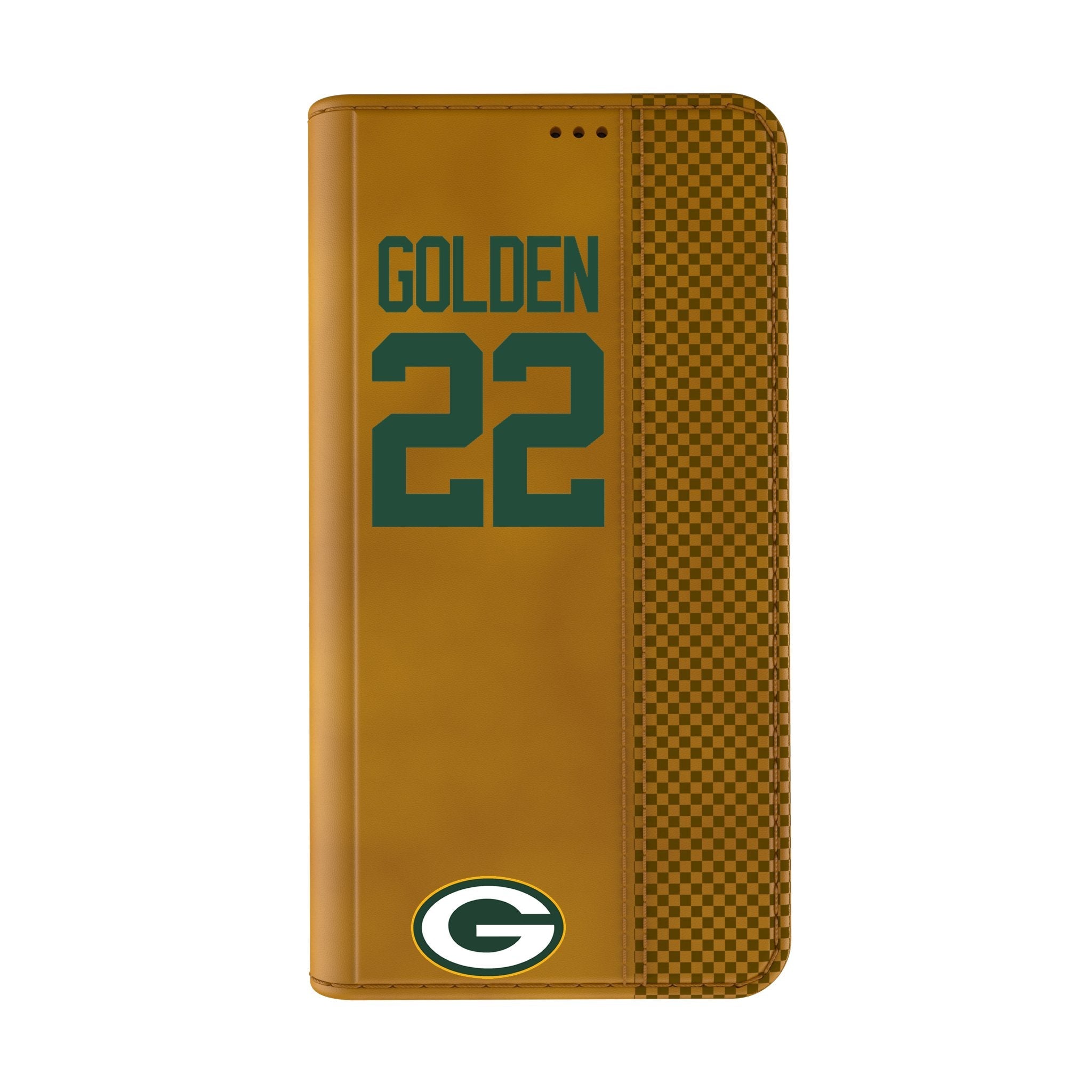 Matthew Golden Green Bay Packers 22 Game Tactic Folio Phone Case for Apple iPhone - Sports Gifts, Sports Memorabilia, Sports Collectibles, Fan Shop
