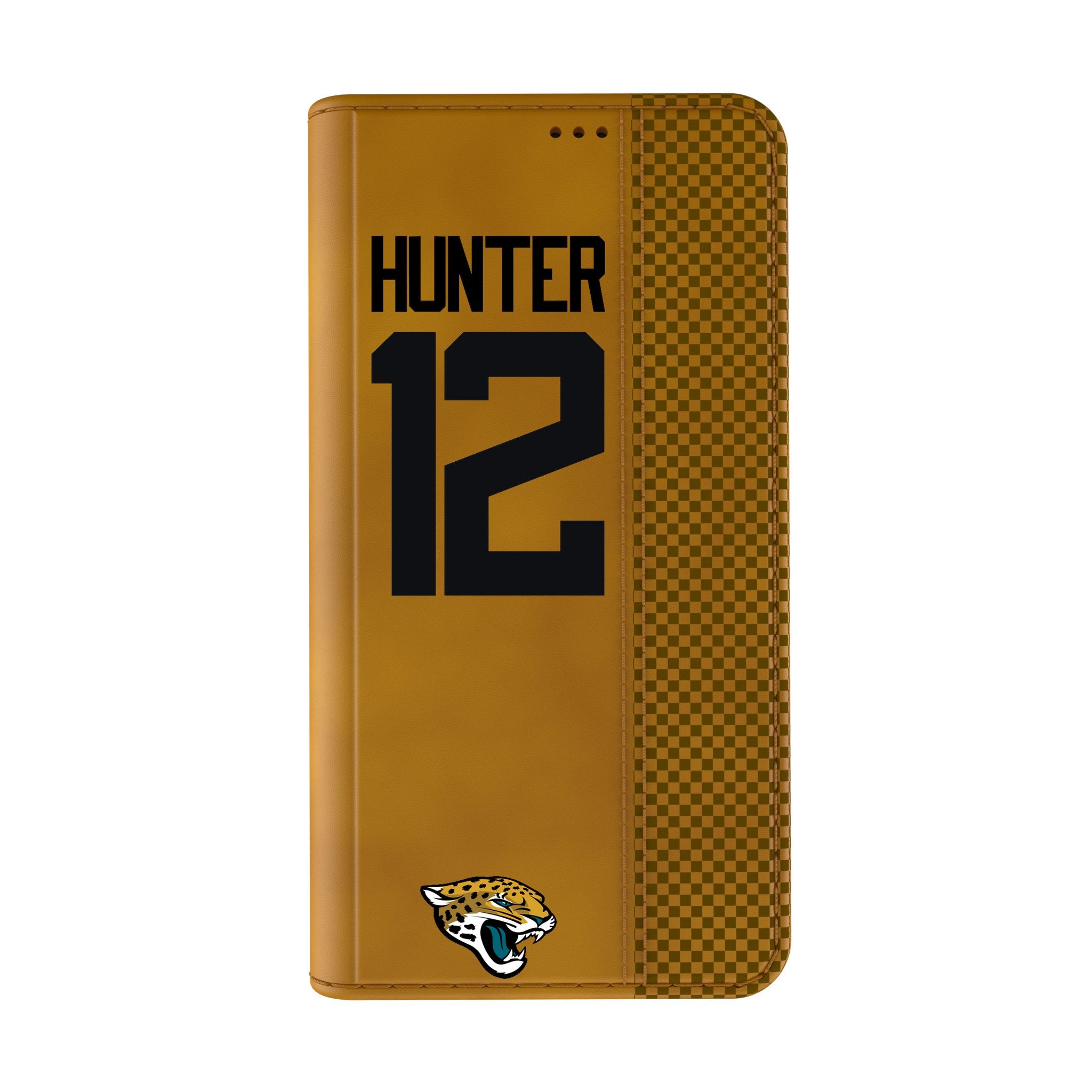 Travis Hunter Jacksonville Jaguars 12 Game Tactic Folio Phone Case for Apple iPhone - Sports Gifts, Sports Memorabilia, Sports Collectibles, Fan Shop