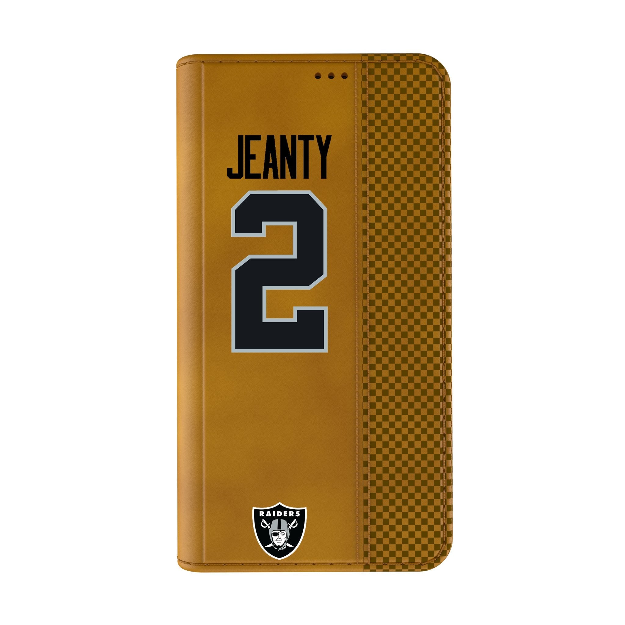 Ashton Jeanty Las Vegas Raiders 2 Game Tactic Folio Phone Case for Apple iPhone - Sports Gifts, Sports Memorabilia, Sports Collectibles, Fan Shop