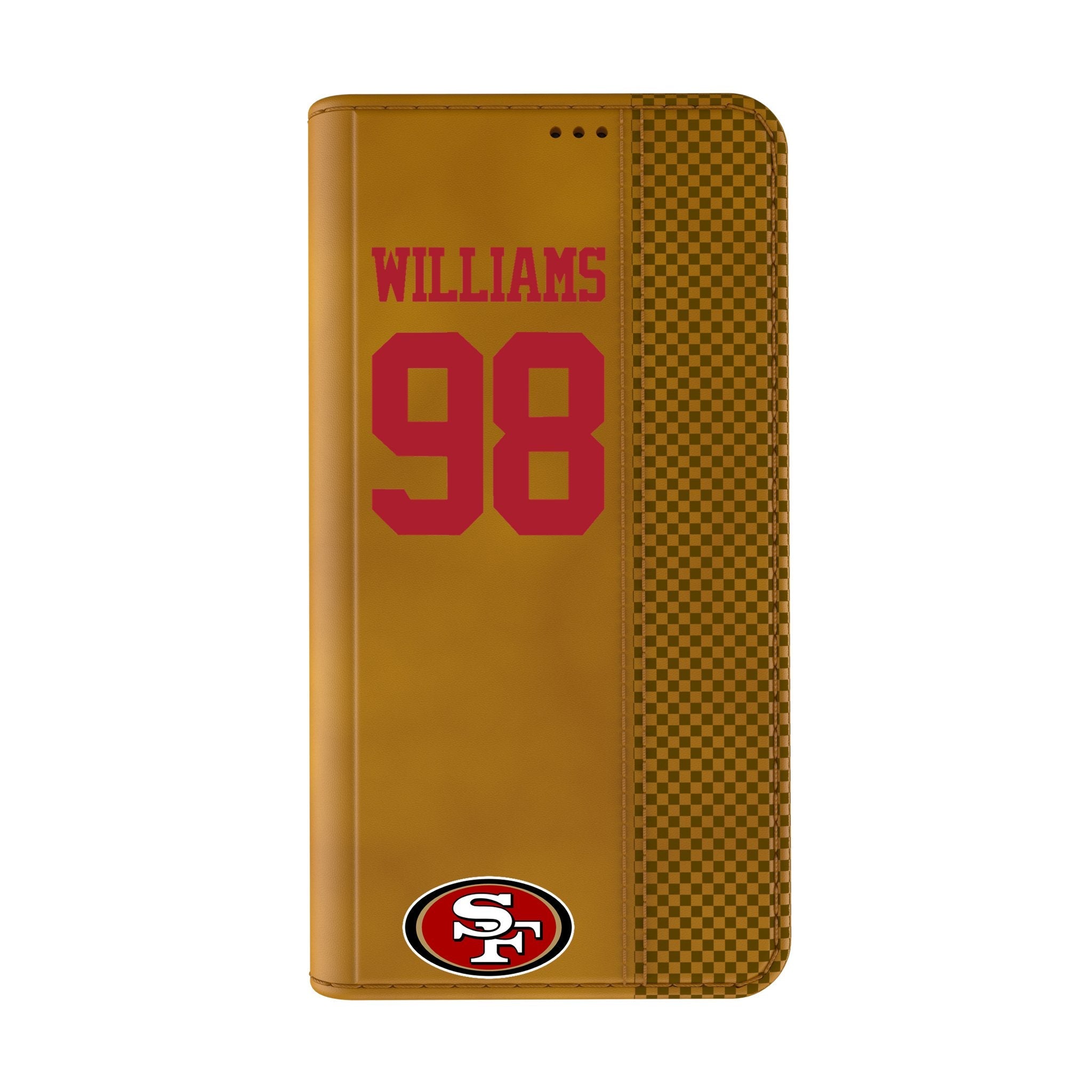 Mykel Williams San Francisco 49ers 98 Game Tactic Folio Phone Case for Apple iPhone - Sports Gifts, Sports Memorabilia, Sports Collectibles, Fan Shop