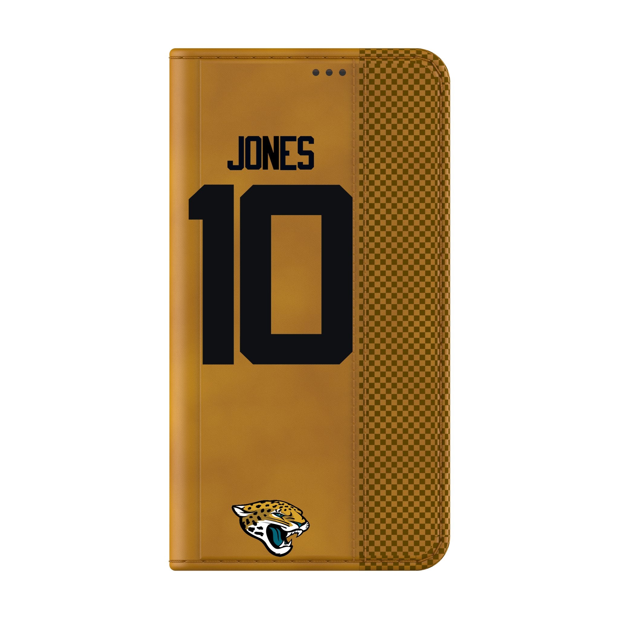 Mac Jones Jacksonville Jaguars 10 Game Tactic Folio Phone Case for Samsung Galaxy - Sports Gifts, Sports Memorabilia, Sports Collectibles, Fan Shop