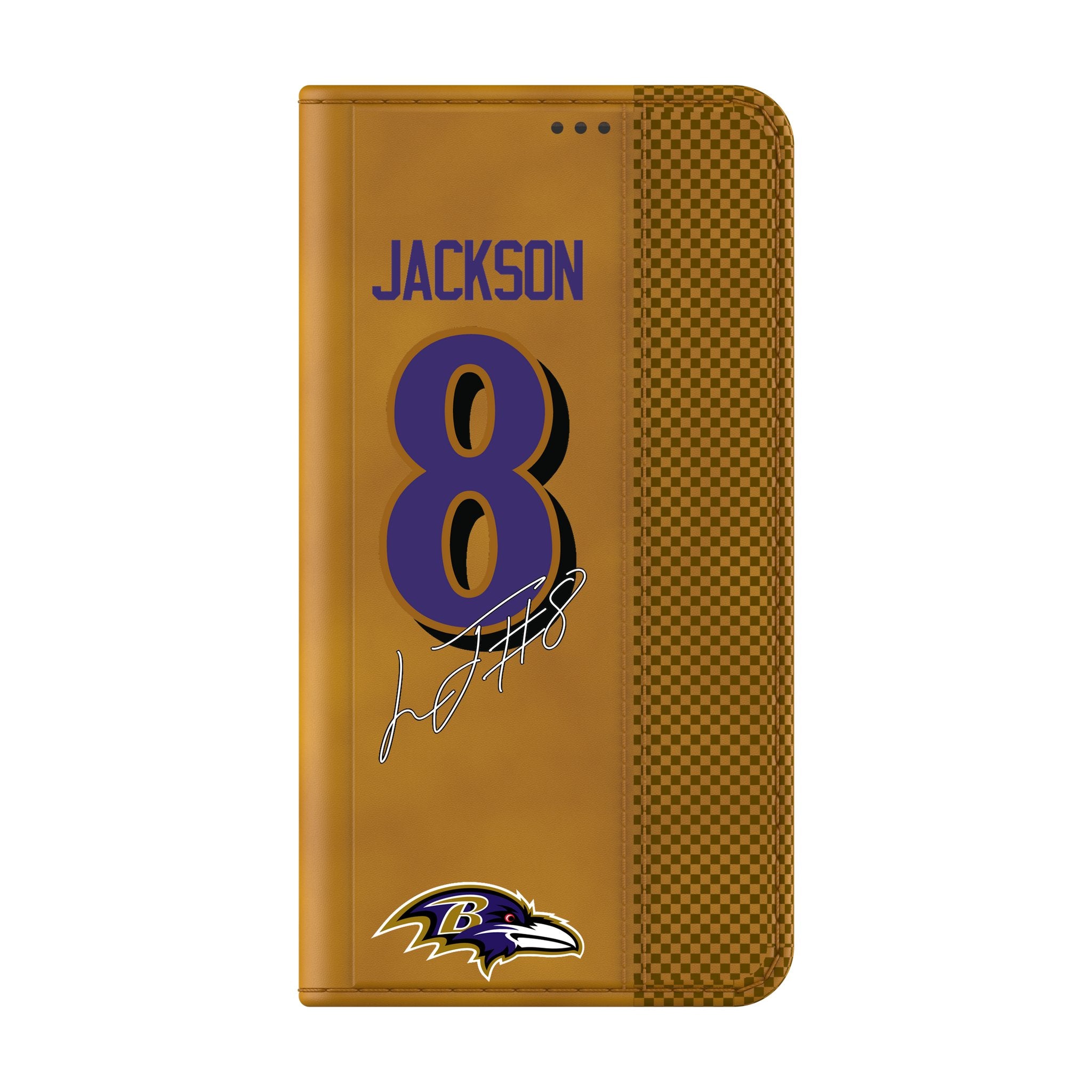 Lamar Jackson Baltimore Ravens 8 Game Tactic Folio Phone Case for Samsung Galaxy - Sports Gifts, Sports Memorabilia, Sports Collectibles, Fan Shop