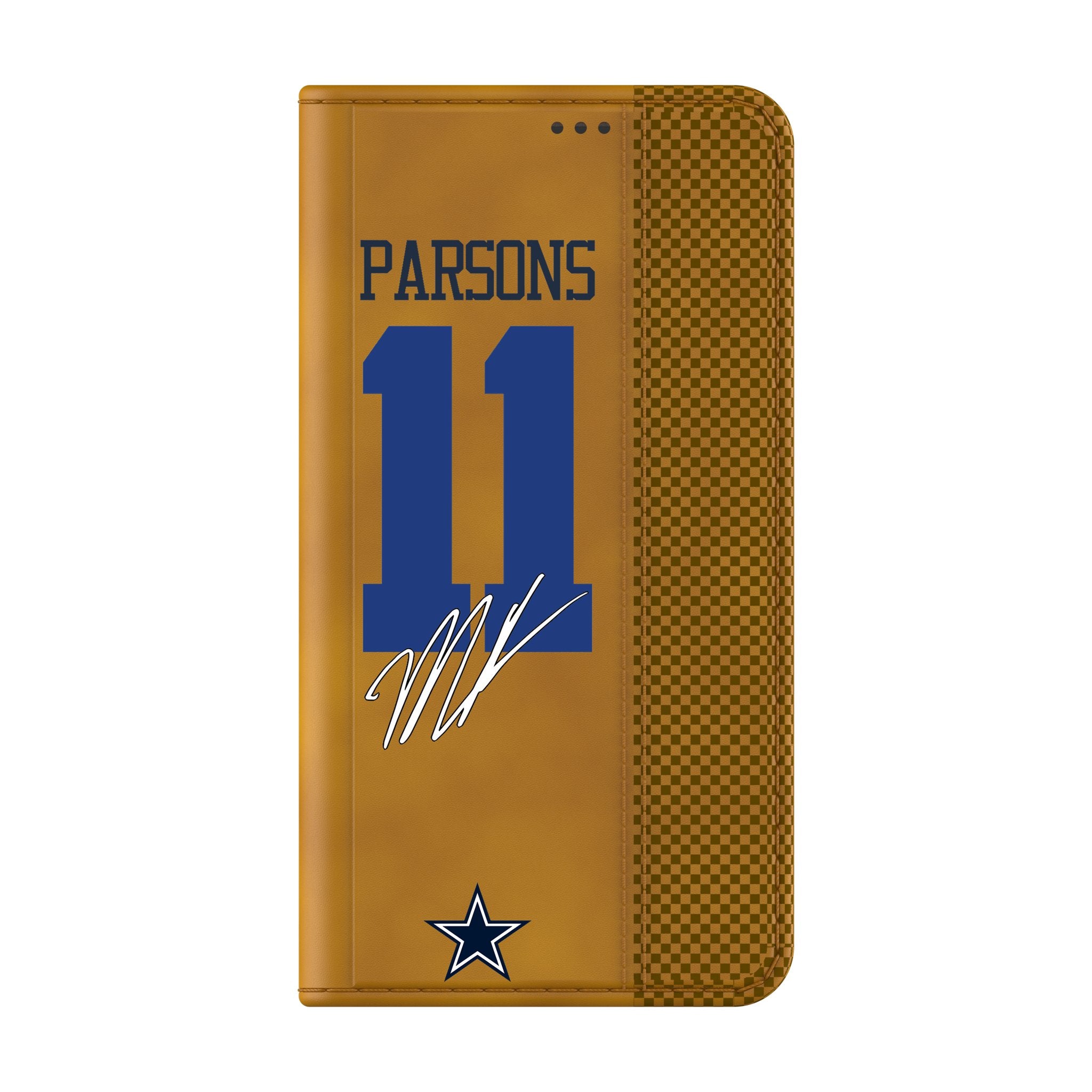 Micah Parsons Dallas Cowboys 11 Game Tactic Folio Phone Case for Samsung Galaxy - Sports Gifts, Sports Memorabilia, Sports Collectibles, Fan Shop