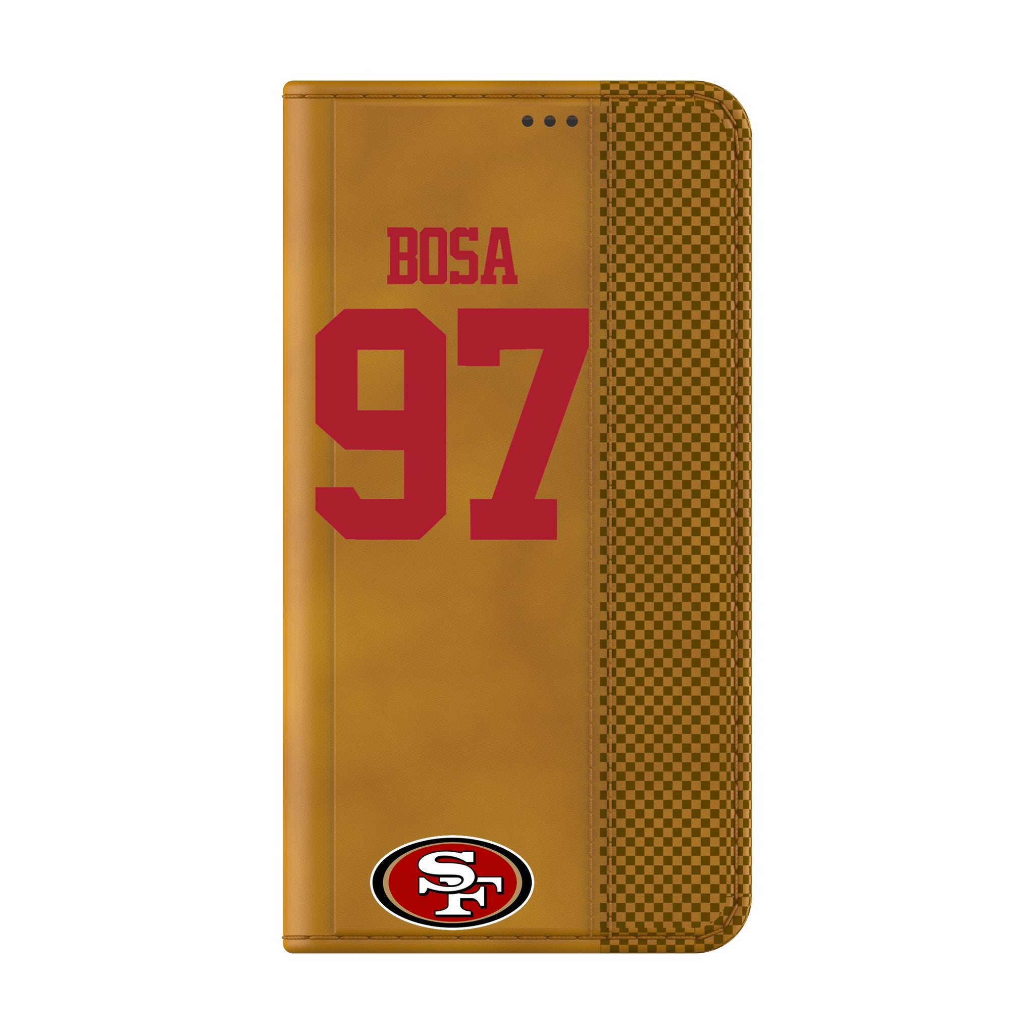 Nick Bosa San Francisco 49ers 97 Game Tactic Folio Phone Case for Samsung Galaxy - Sports Gifts, Sports Memorabilia, Sports Collectibles, Fan Shop
