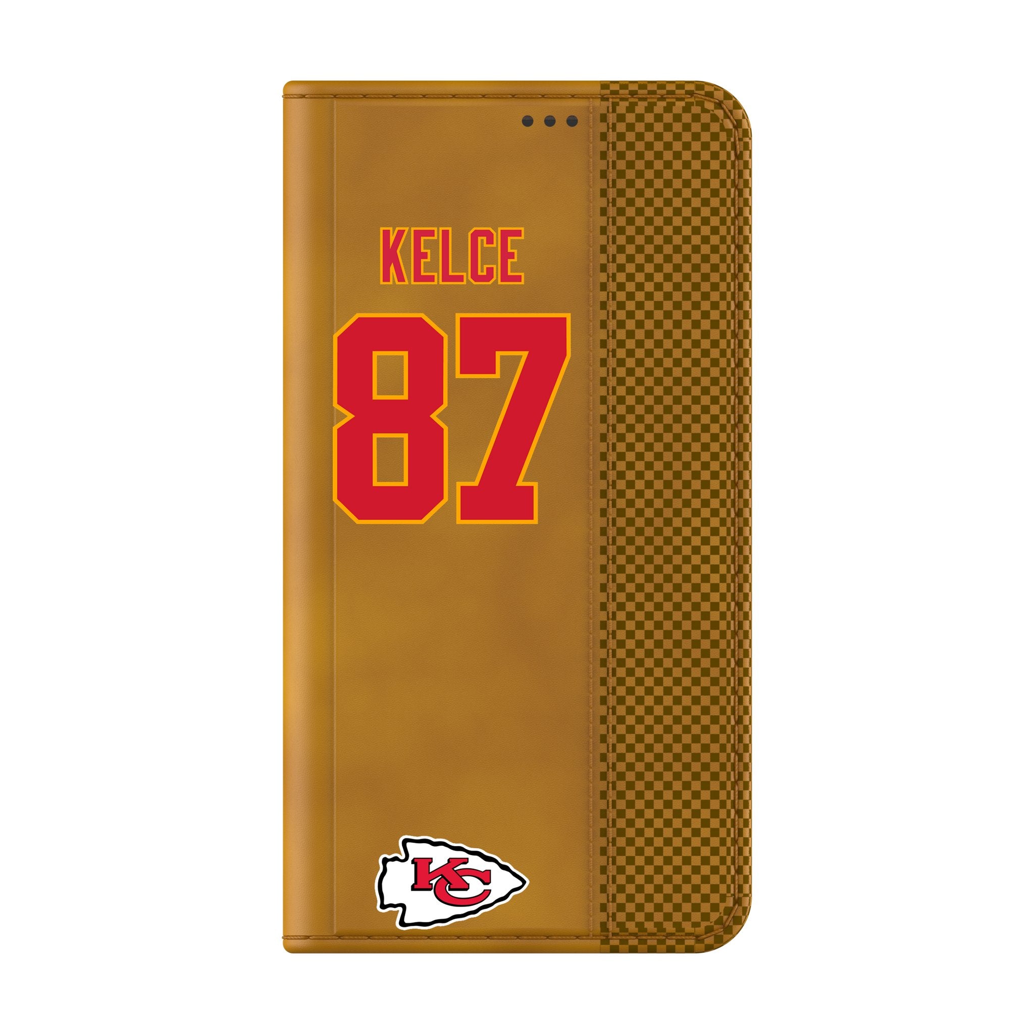 Travis Kelce Kansas City Chiefs 87 Game Tactic Folio Phone Case for Samsung Galaxy - Sports Gifts, Sports Memorabilia, Sports Collectibles, Fan Shop