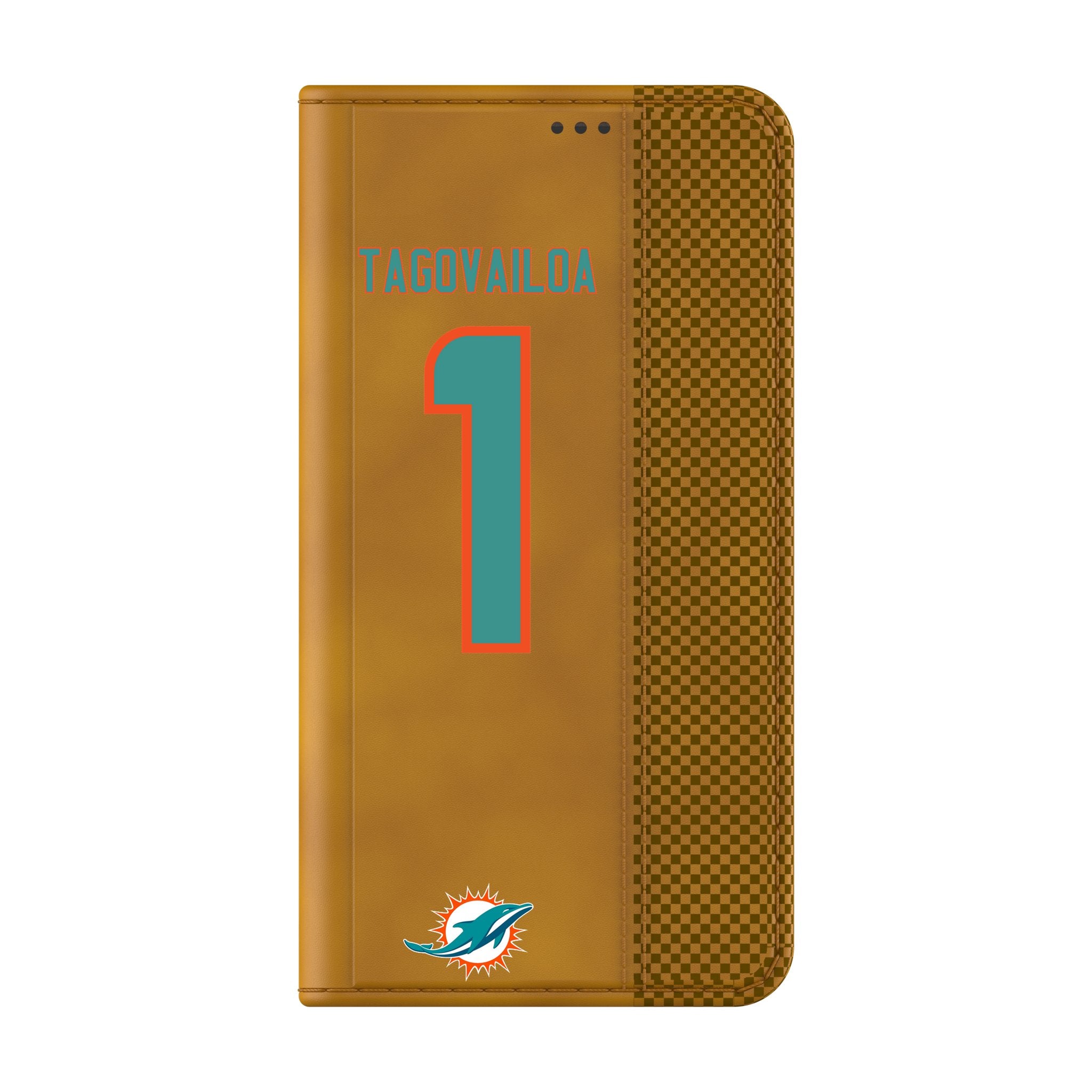 Tua Tagovailoa Miami Dolphins 1 Game Tactic Folio Phone Case for Samsung Galaxy - Sports Gifts, Sports Memorabilia, Sports Collectibles, Fan Shop