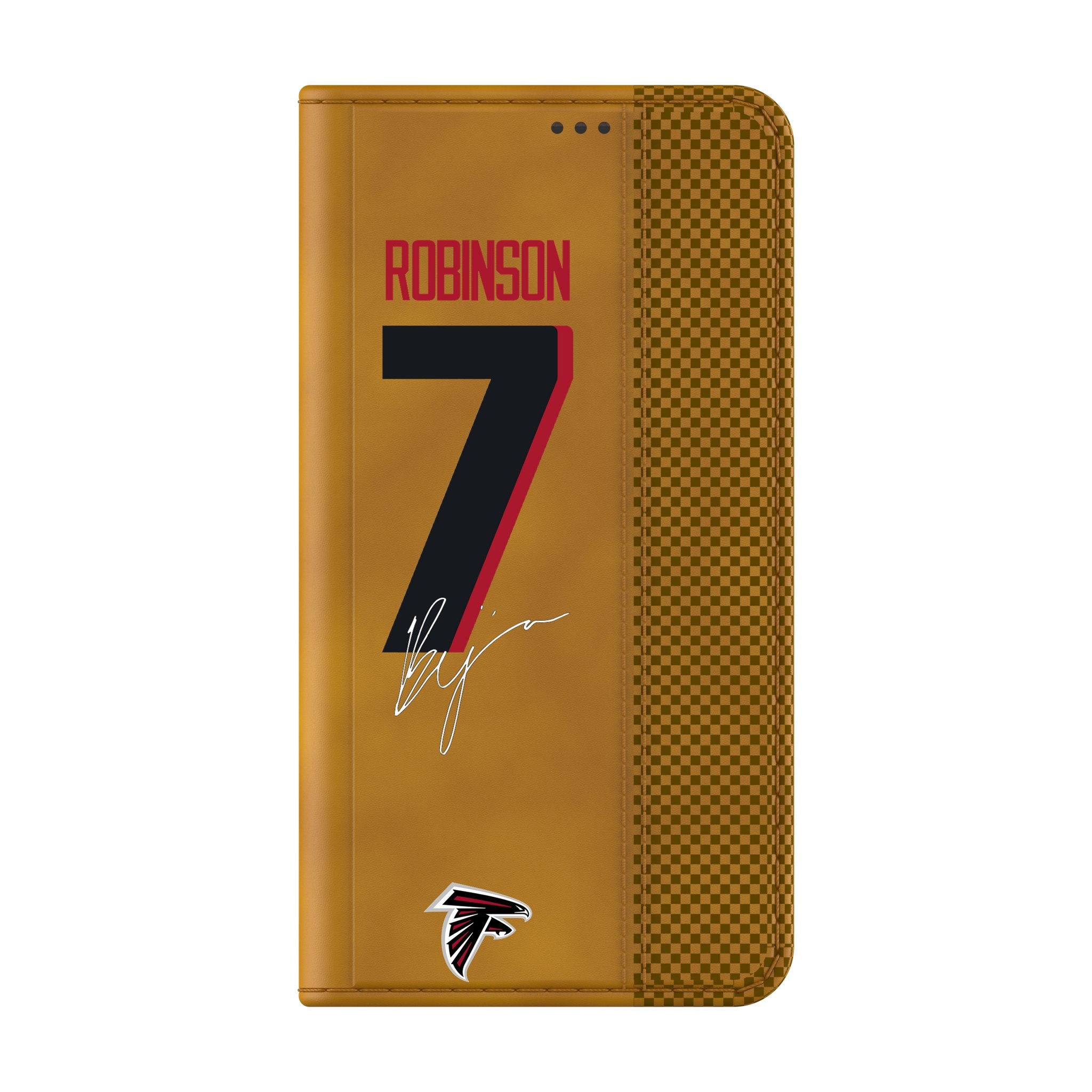 Bijan Robinson Atlanta Falcons 7 Game Tactic Folio Phone Case for Samsung Galaxy - Sports Gifts, Sports Memorabilia, Sports Collectibles, Fan Shop