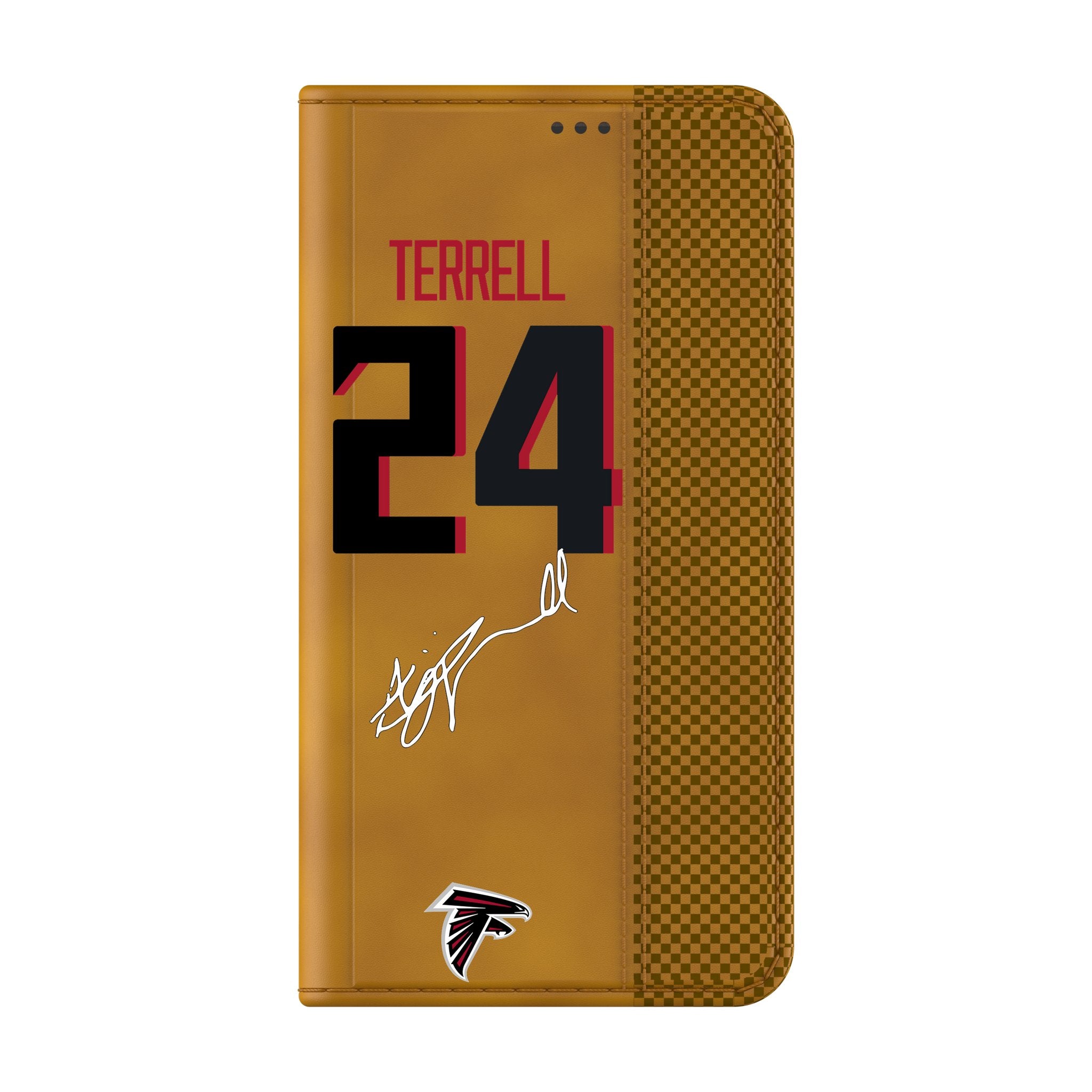 A.J. Terrell Atlanta Falcons 24 Game Tactic Folio Phone Case for Samsung Galaxy - Sports Gifts, Sports Memorabilia, Sports Collectibles, Fan Shop