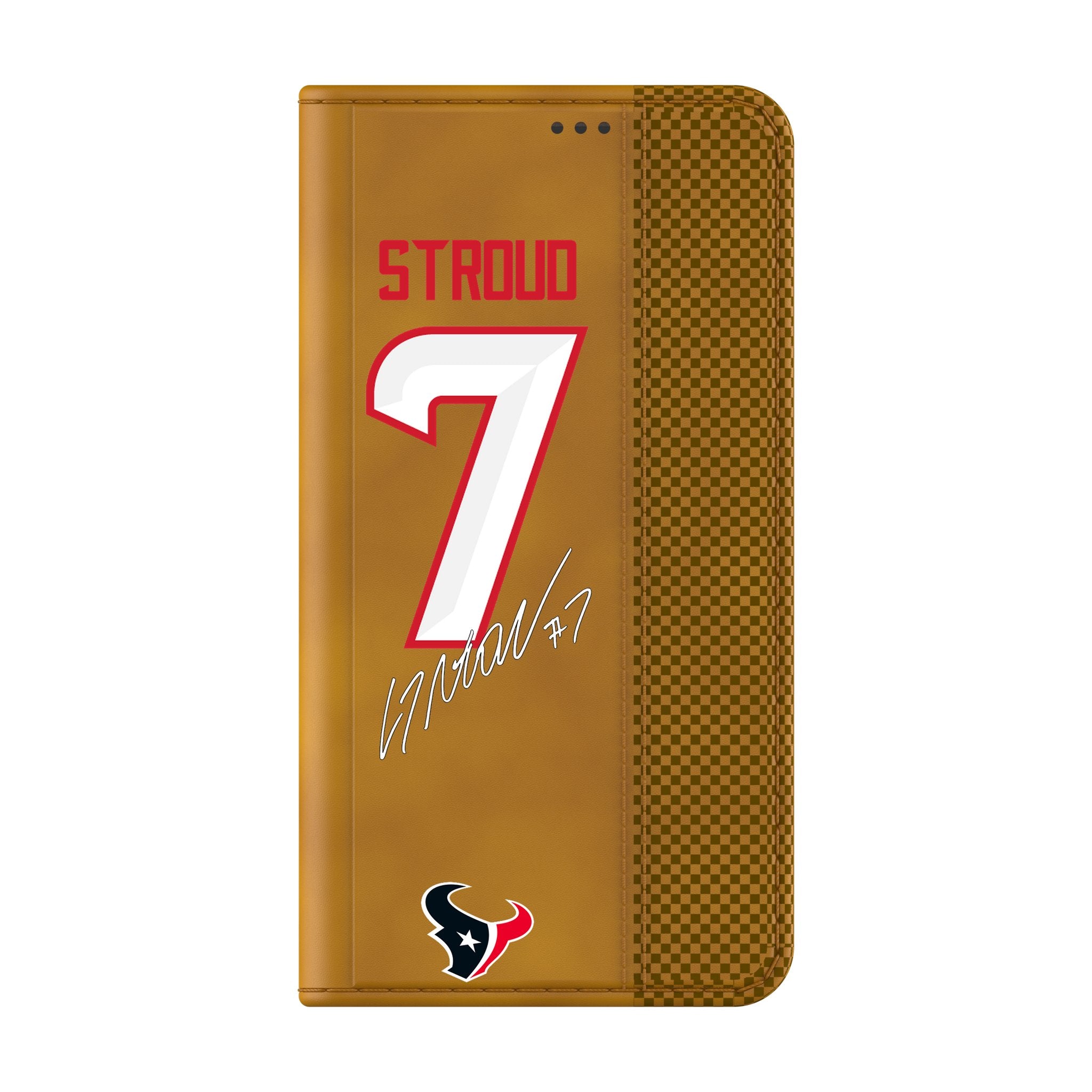 C.J. Stroud Houston Texans 7 Game Tactic Folio Phone Case for Samsung Galaxy - Sports Gifts, Sports Memorabilia, Sports Collectibles, Fan Shop