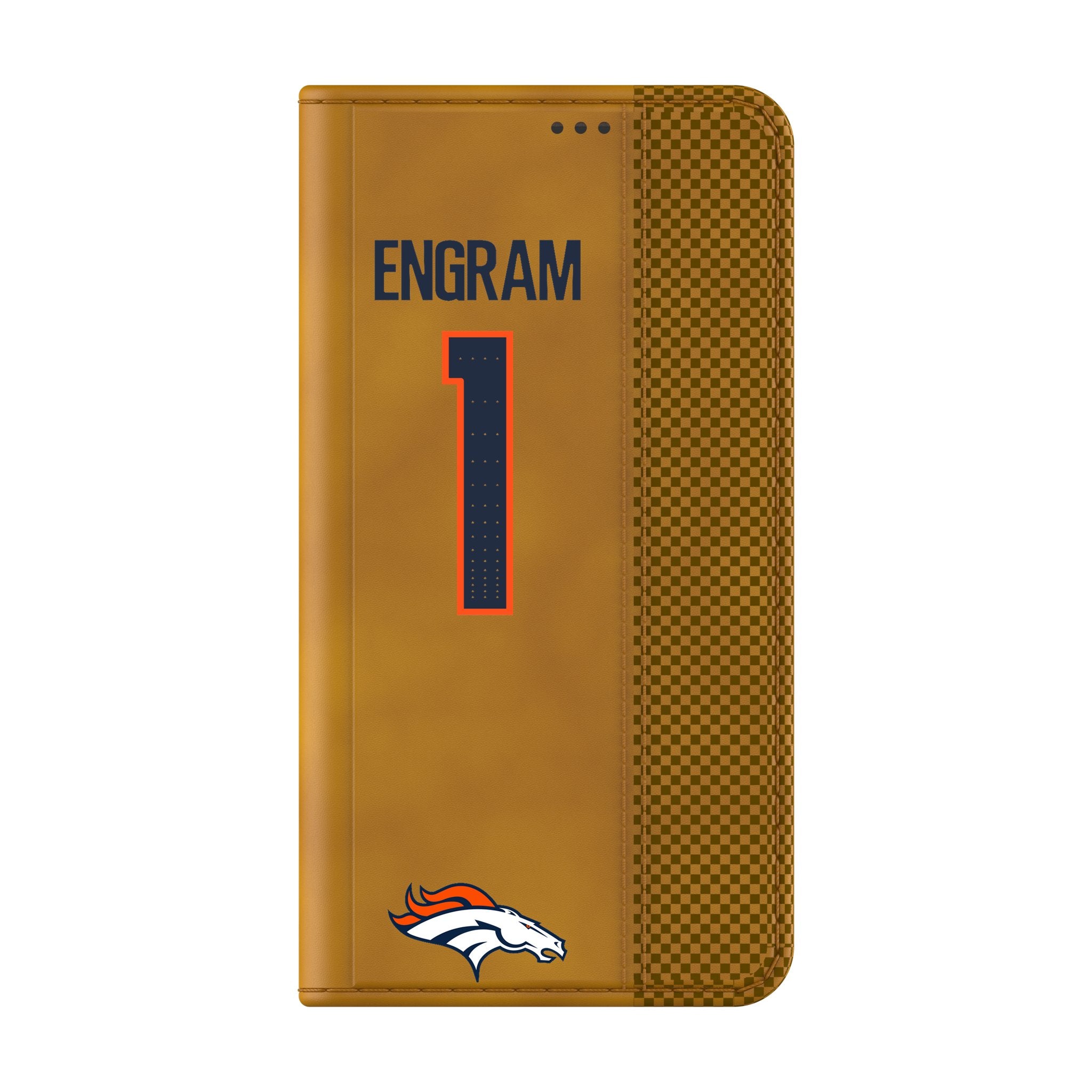 Evan Engram Denver Broncos 1 Game Tactic Folio Phone Case for Samsung Galaxy - Sports Gifts, Sports Memorabilia, Sports Collectibles, Fan Shop