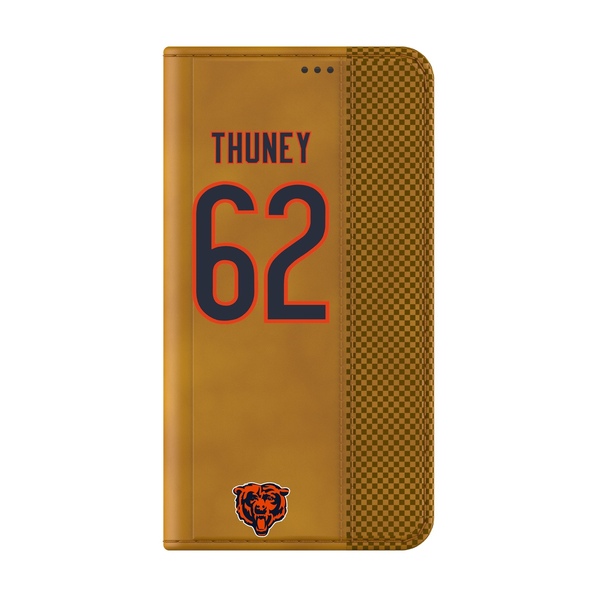 Joe Thuney Chicago Bears 62 Game Tactic Folio Phone Case for Samsung Galaxy - Sports Gifts, Sports Memorabilia, Sports Collectibles, Fan Shop